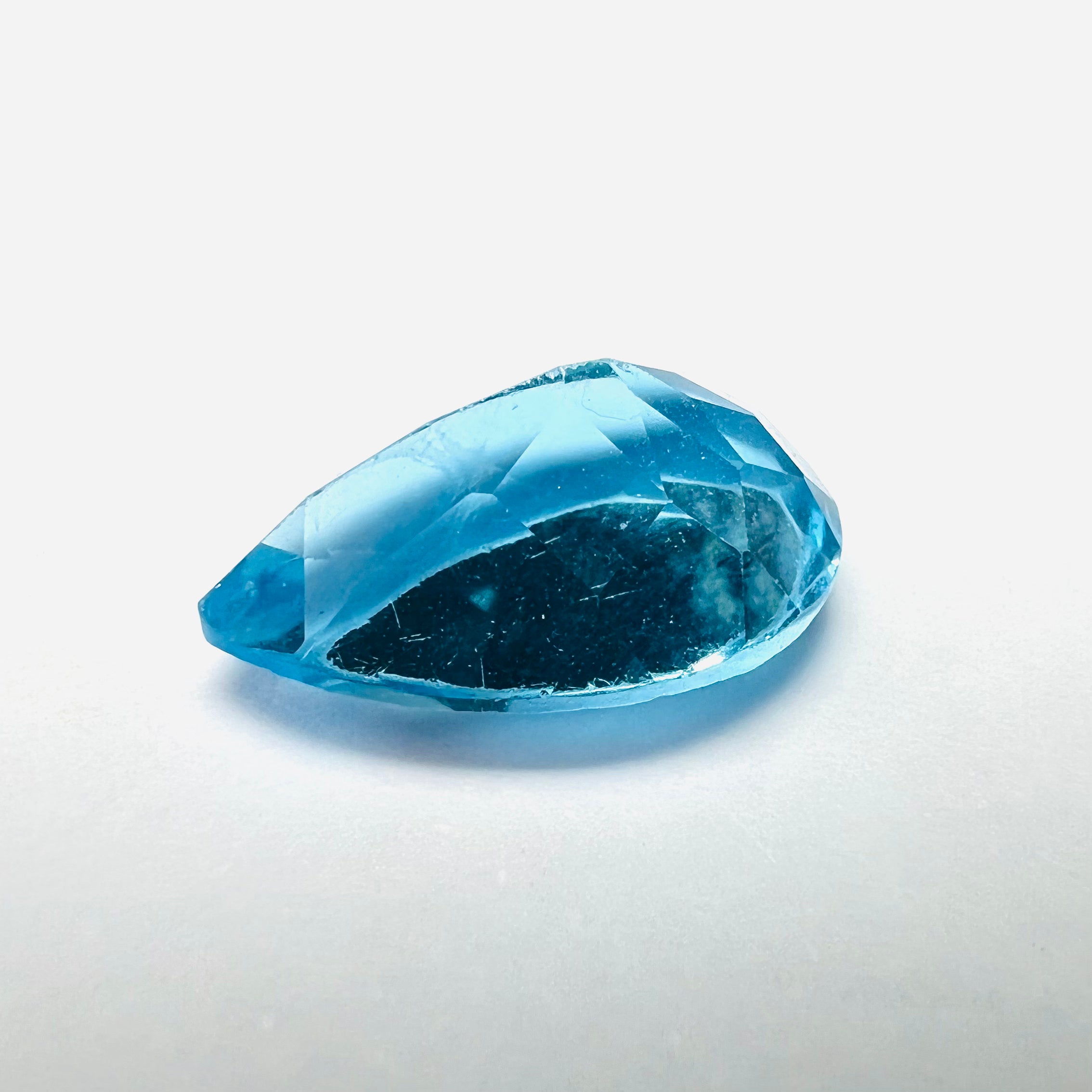 3.7CTW Loose Natural Pear Cut Topaz 12x6x5.5mm Earth mined Gemstone