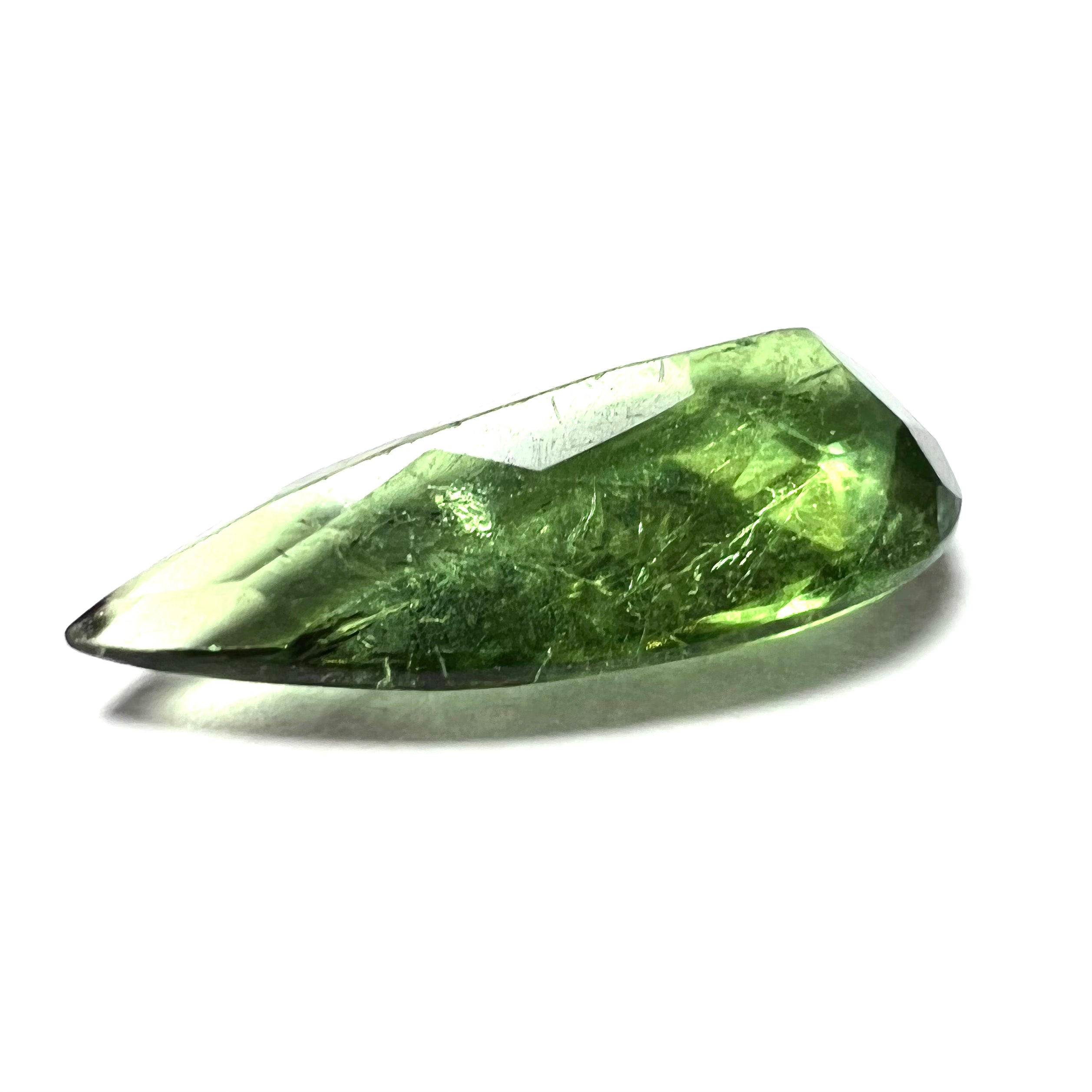 1.92CTW Natural Pear Cut Tourmaline 14x6x3.5mm Earth mined Gemstone