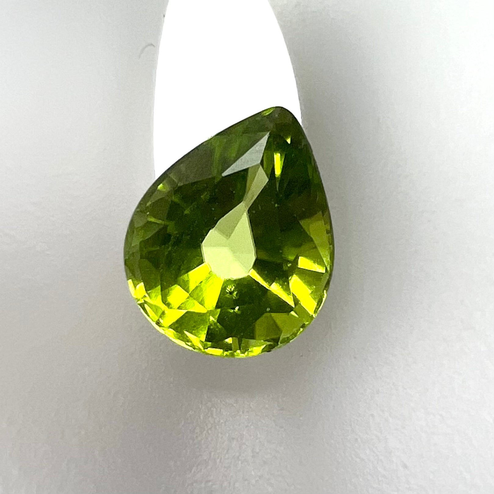 2.07CTW Loose Natural Pear Cut Peridot 8.75x7.05x4.90mm Earth mined Gemstone