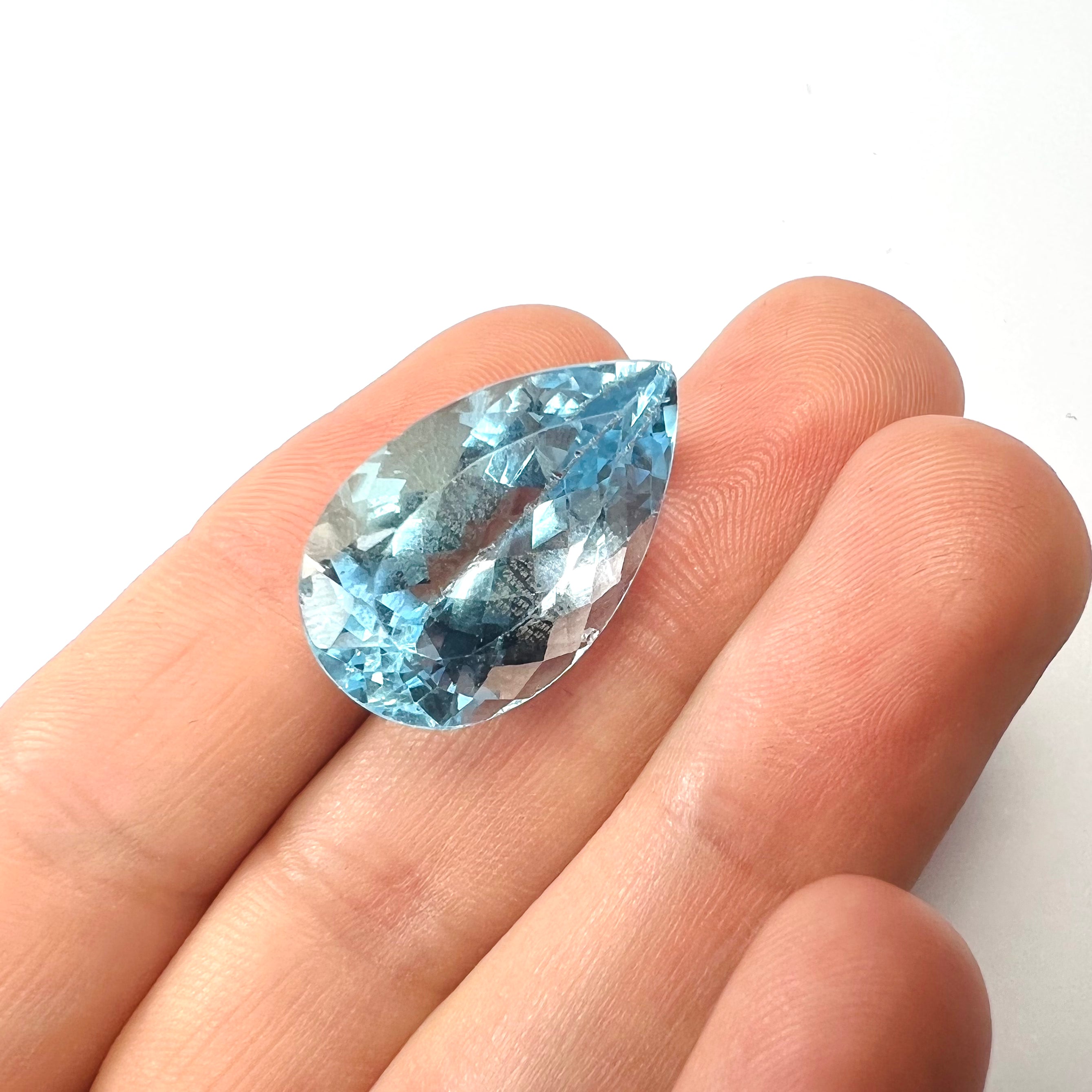 28.75CTW Loose Natural Pear Cut Topaz 24x15x12mm Earth mined Gemstone