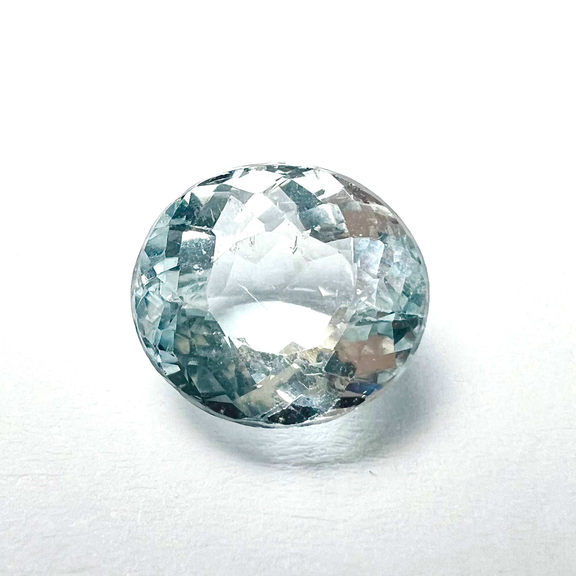 2.59CT Loose Natural Aquamarine 9x8x5mm Earth mined Gemstone