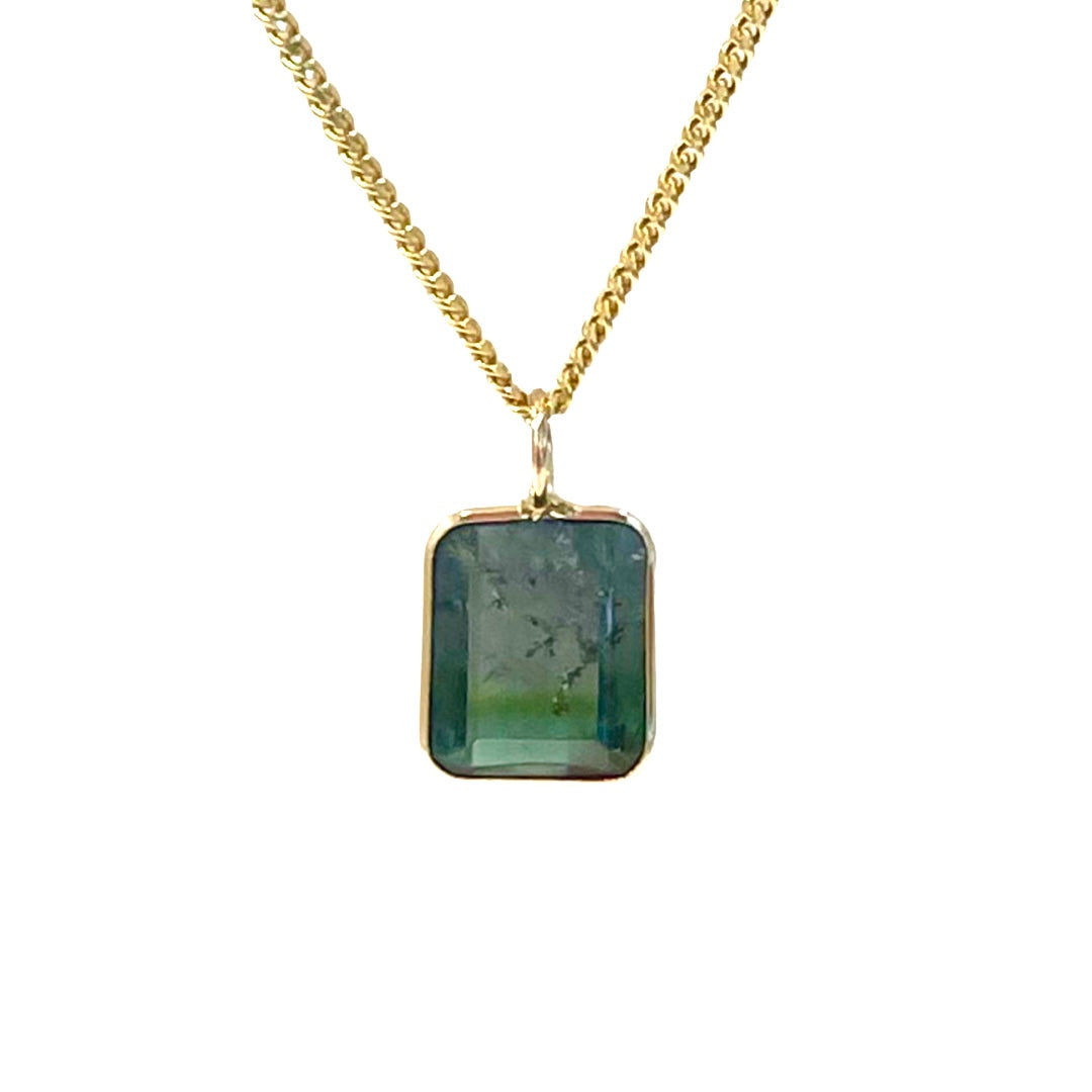 Bicolor Tourmaline Pendant