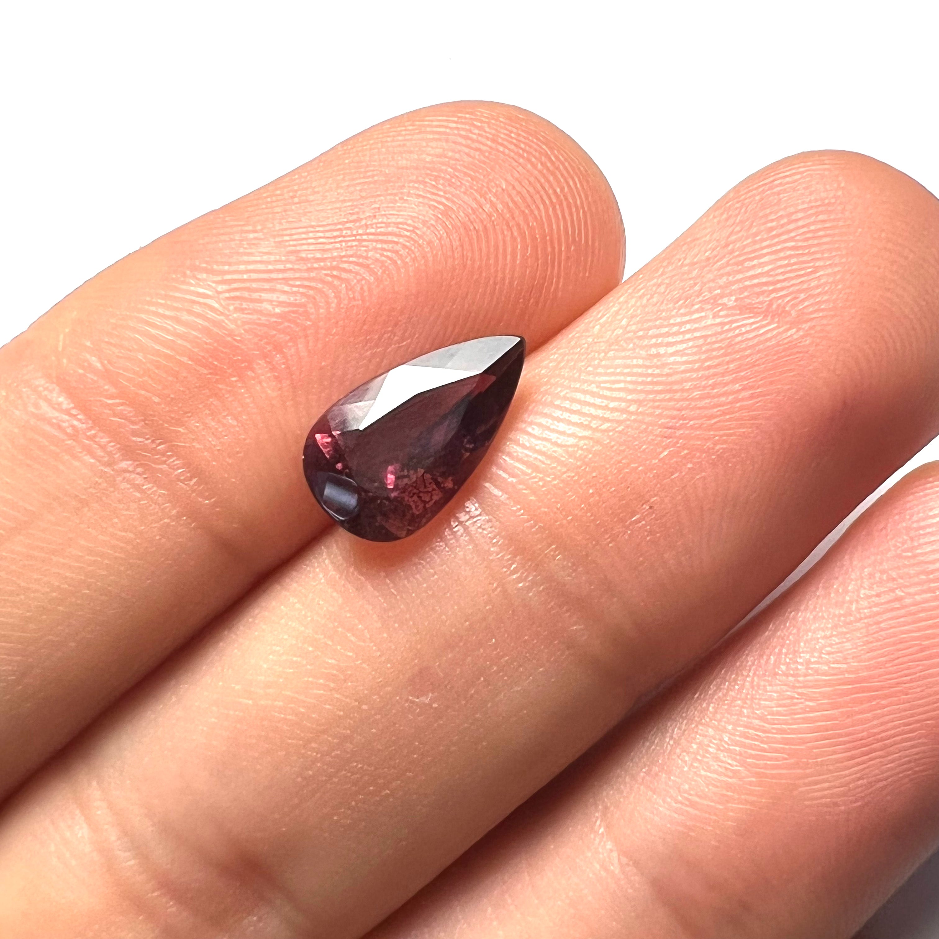 2.04CTW Natural Pear Cut Tourmaline 12x6.5x5mm Earth mined Gemstone