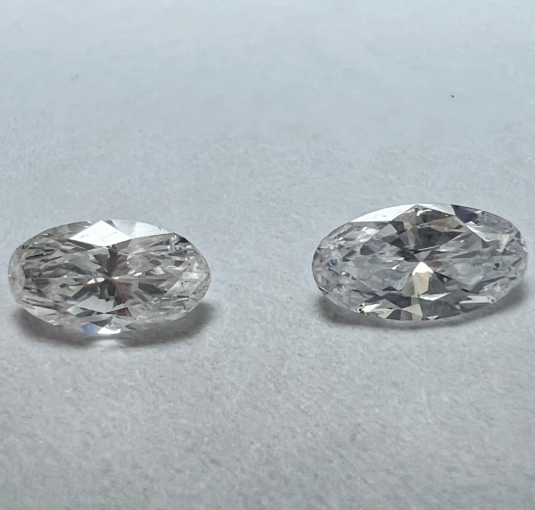 .62ctw Pair of Oval Cut Diamonds VS2 H-J Natural and Earth mined