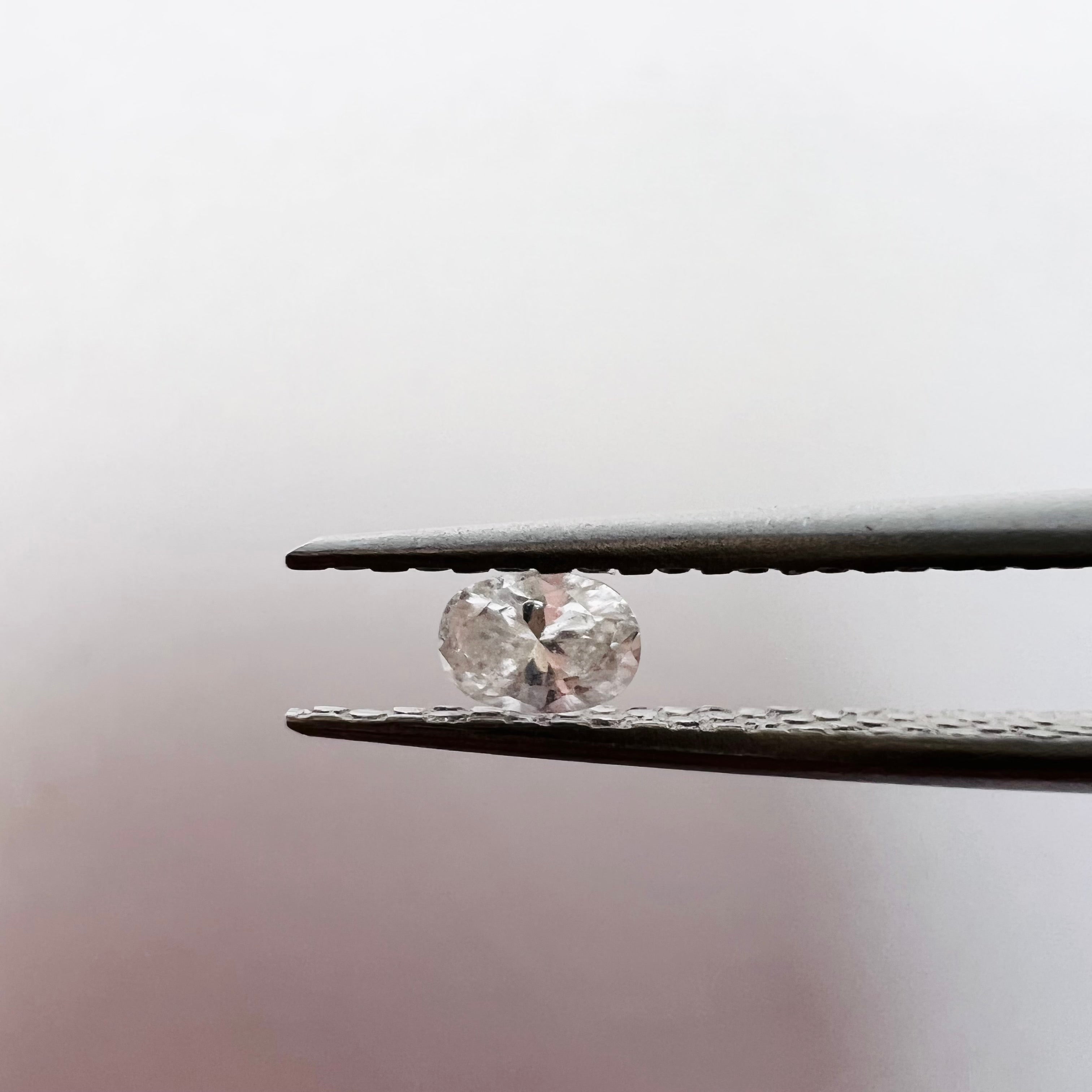 .09CT Oval Diamond H VS2 3.41x2.41x1.54mm Natural Earth mine