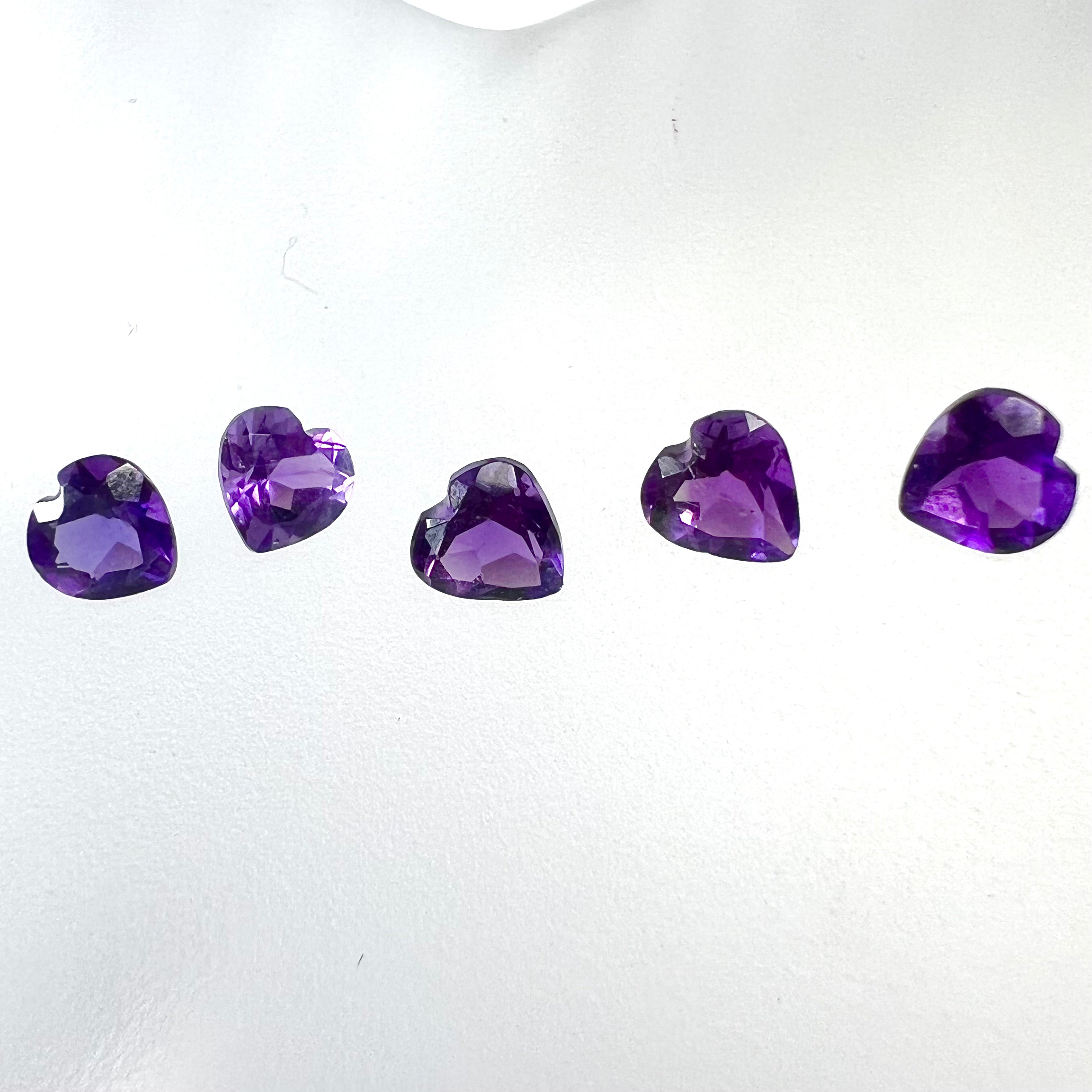 .40CT Natural Loose Heart Light Pink Amethyst 5x5mm earth mined Gemstone