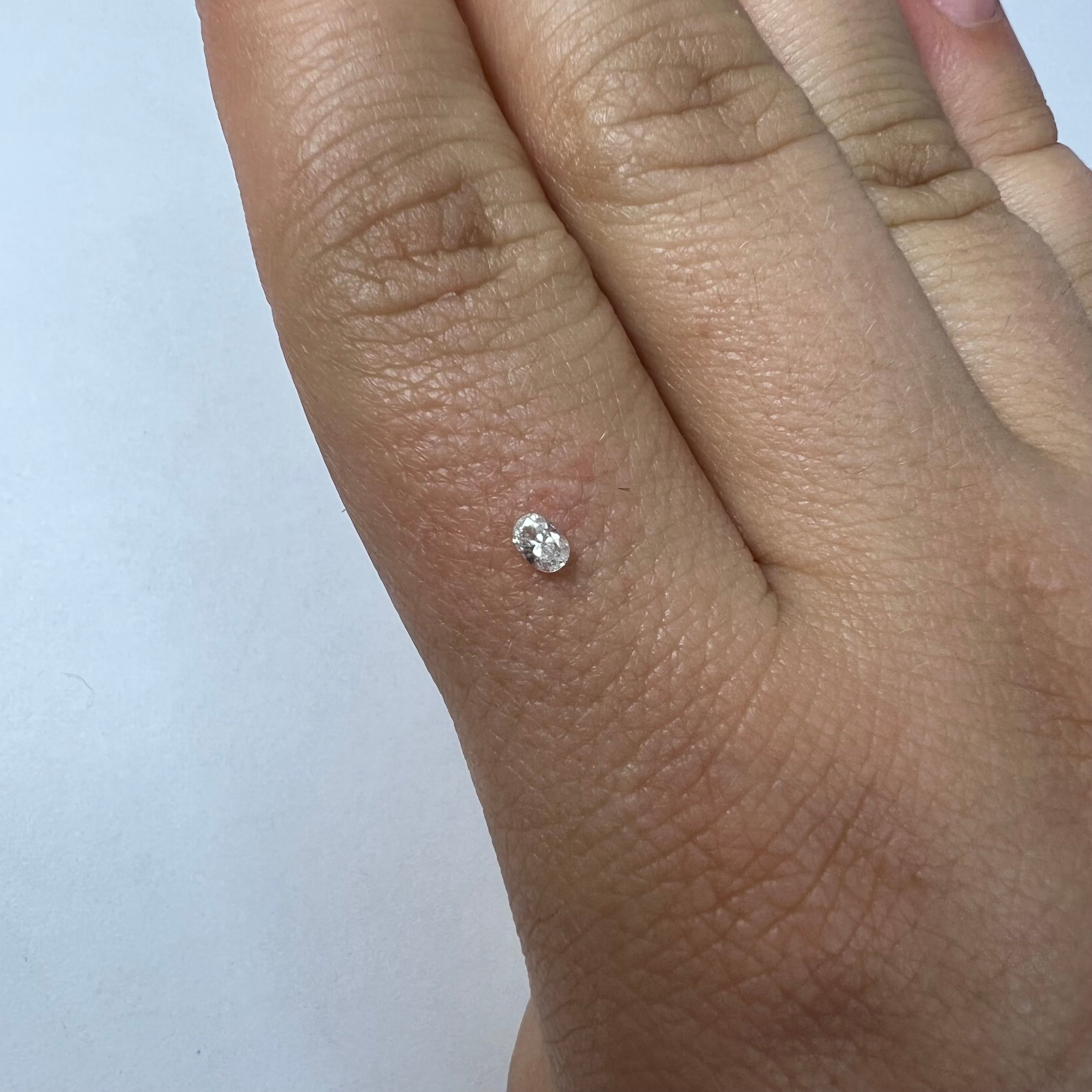 .09CT Oval Diamond H VS2 3.41x2.41x1.54mm Natural Earth mine
