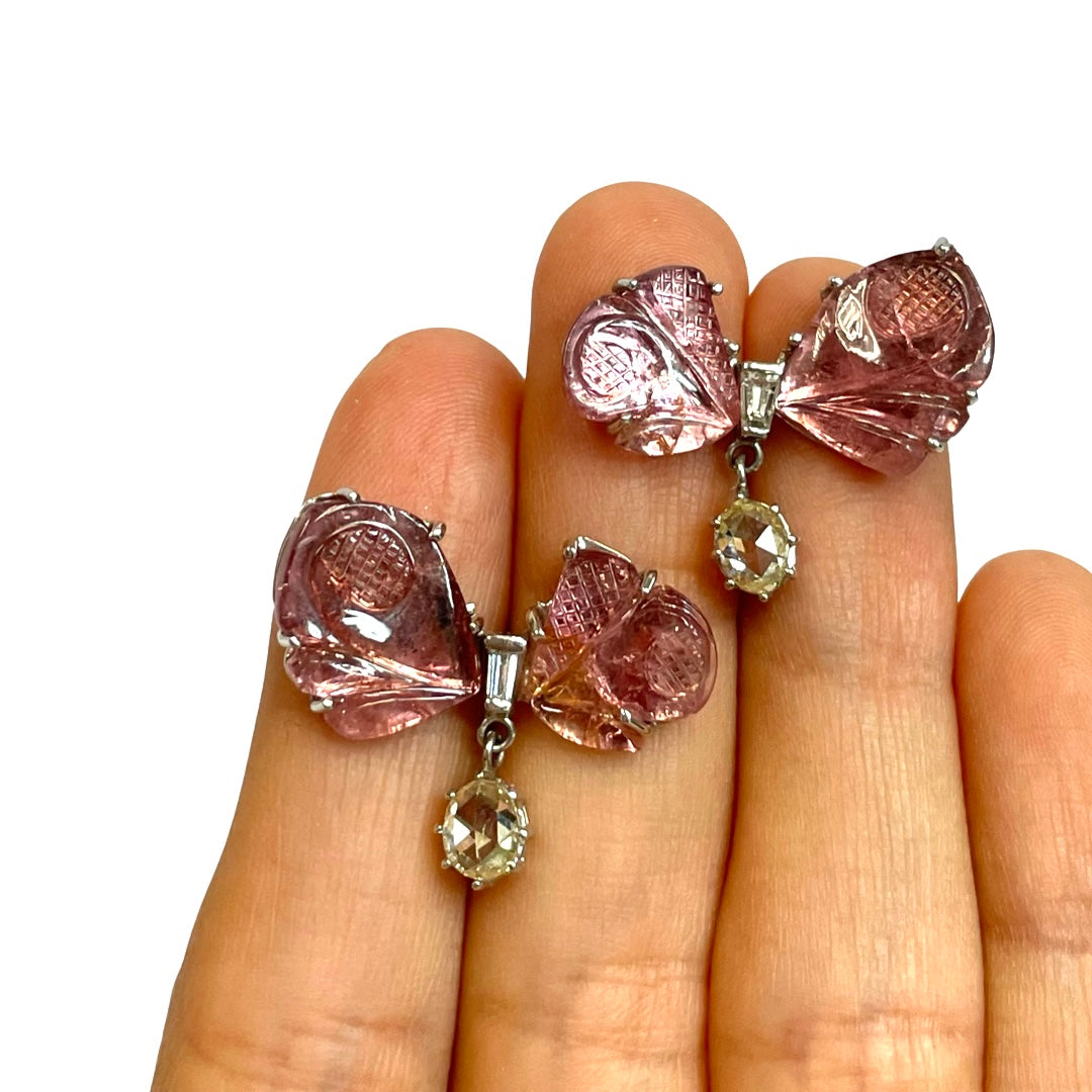 Floral Tourmaline Earrings
