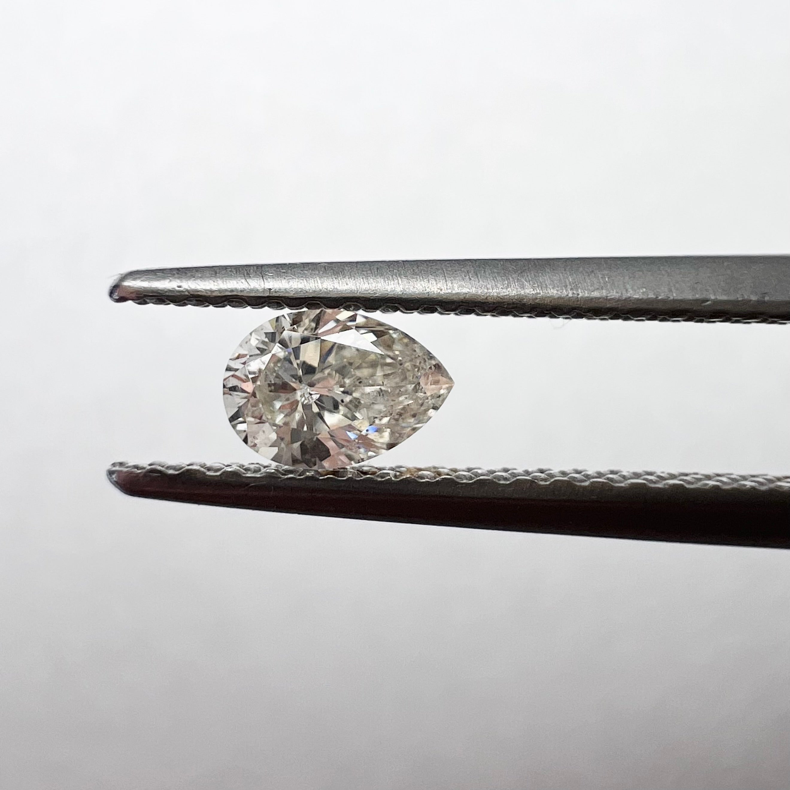 .28CT Pear Shape Cut Diamond K I1 5.07x3.53x2.41mm Natural Earth mined