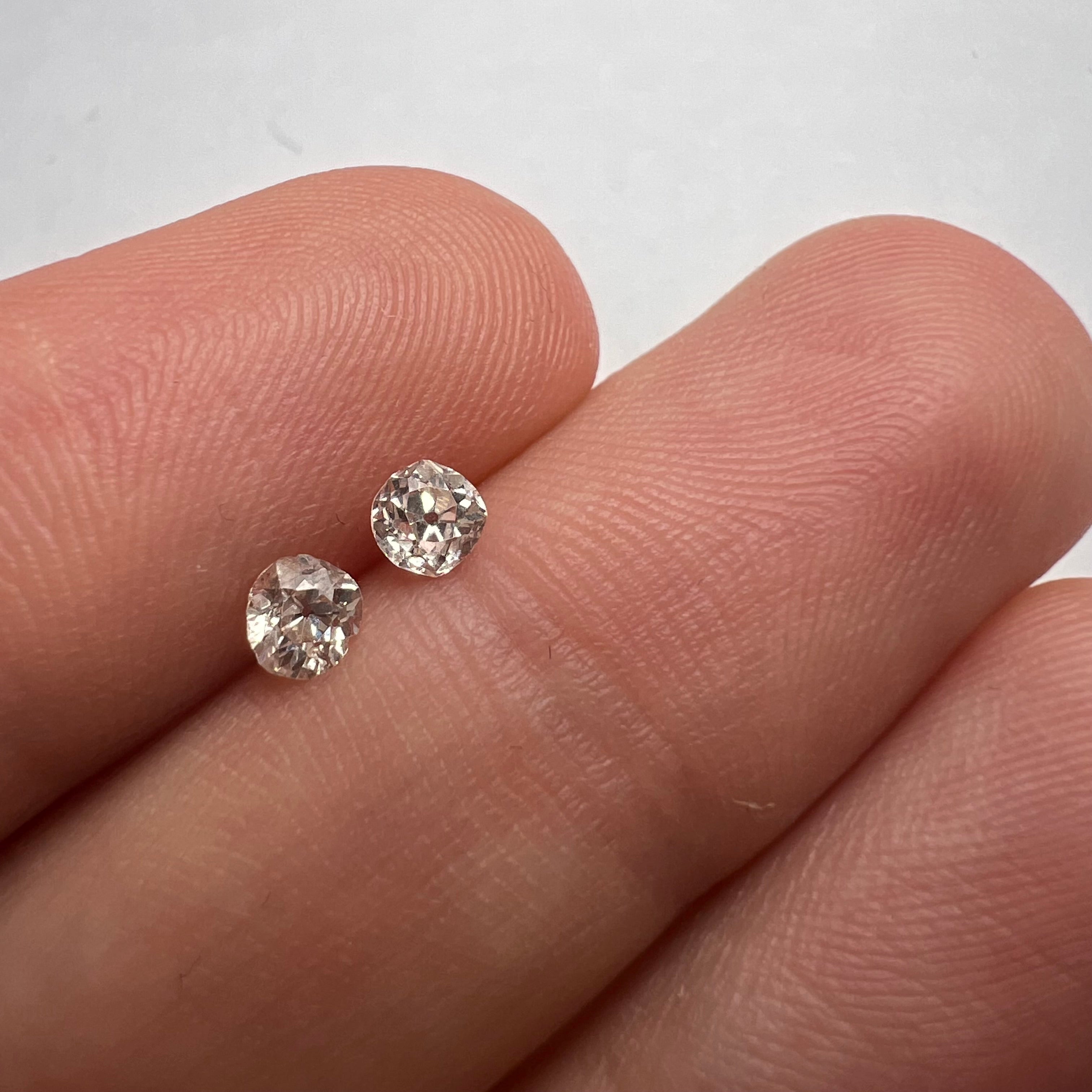 .44ctw Old Mine Cut Diamond K SI1 3.60mm Natural Earth mined