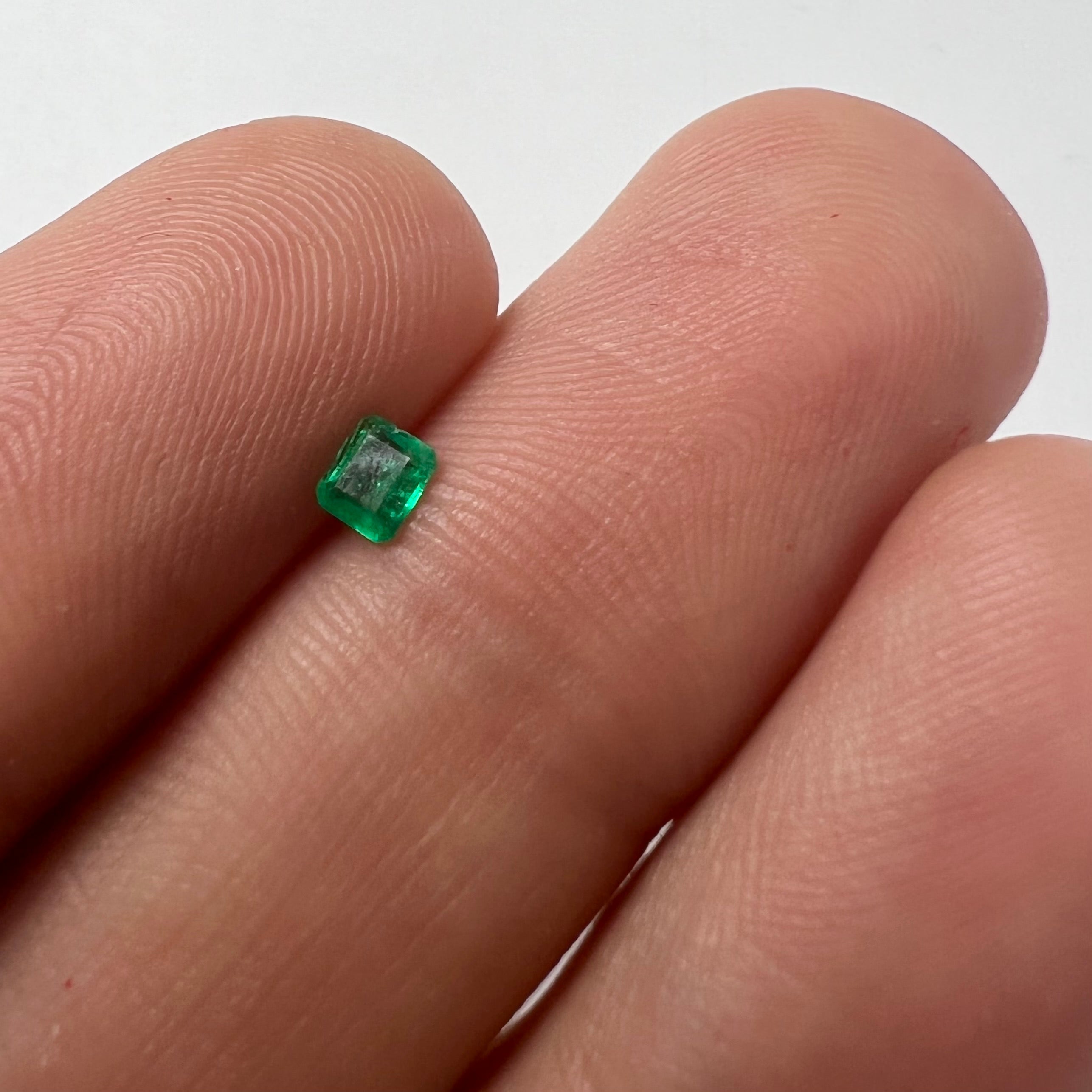 .16CT Loose Natural Colombian Emerald Radiant Cut 3.08x3.55x1.63mm Earth mined Gemstone