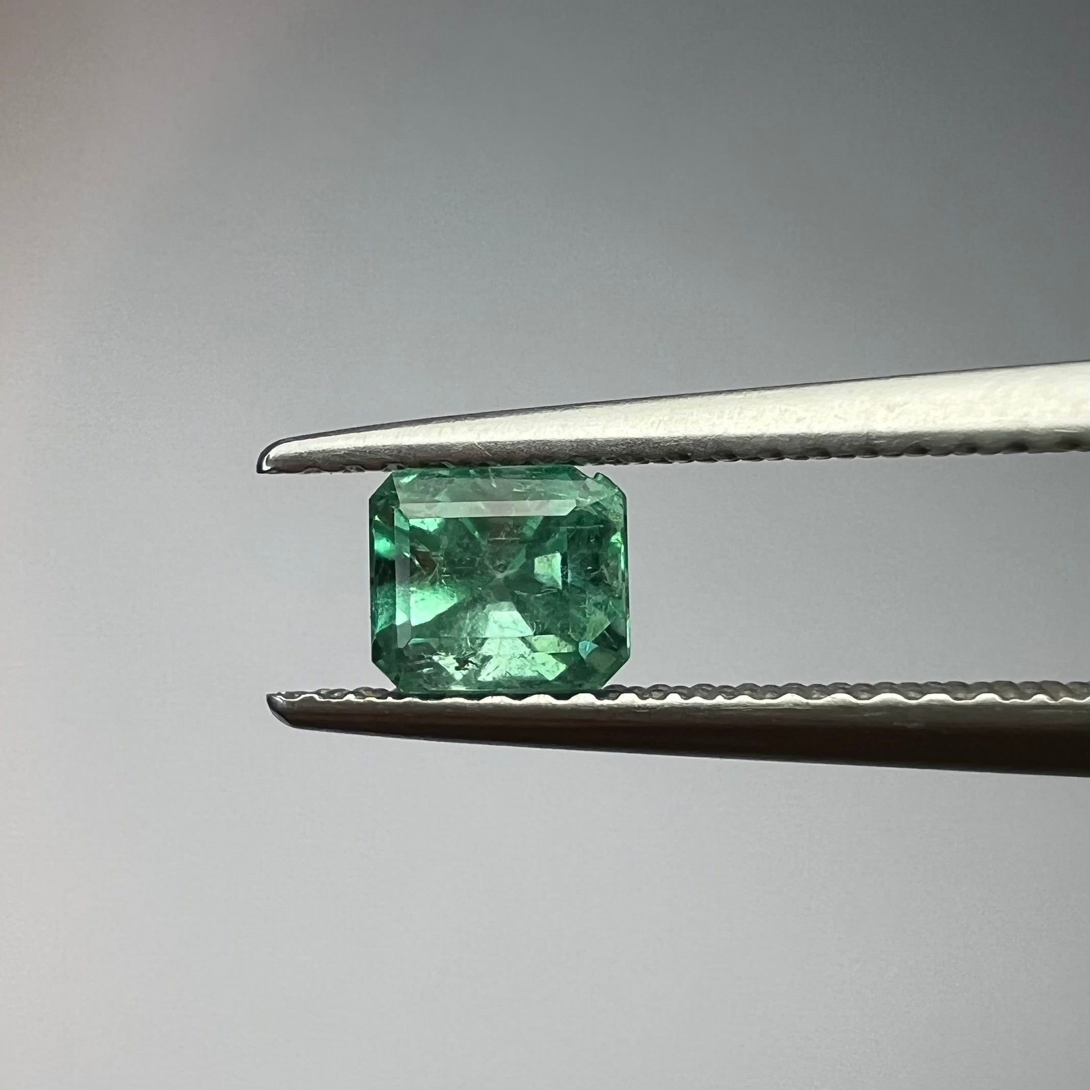 .68CT Loose Colombian Emerald Emerald Cut 5.10x4.35x4.38mm Earth mined Gemstone