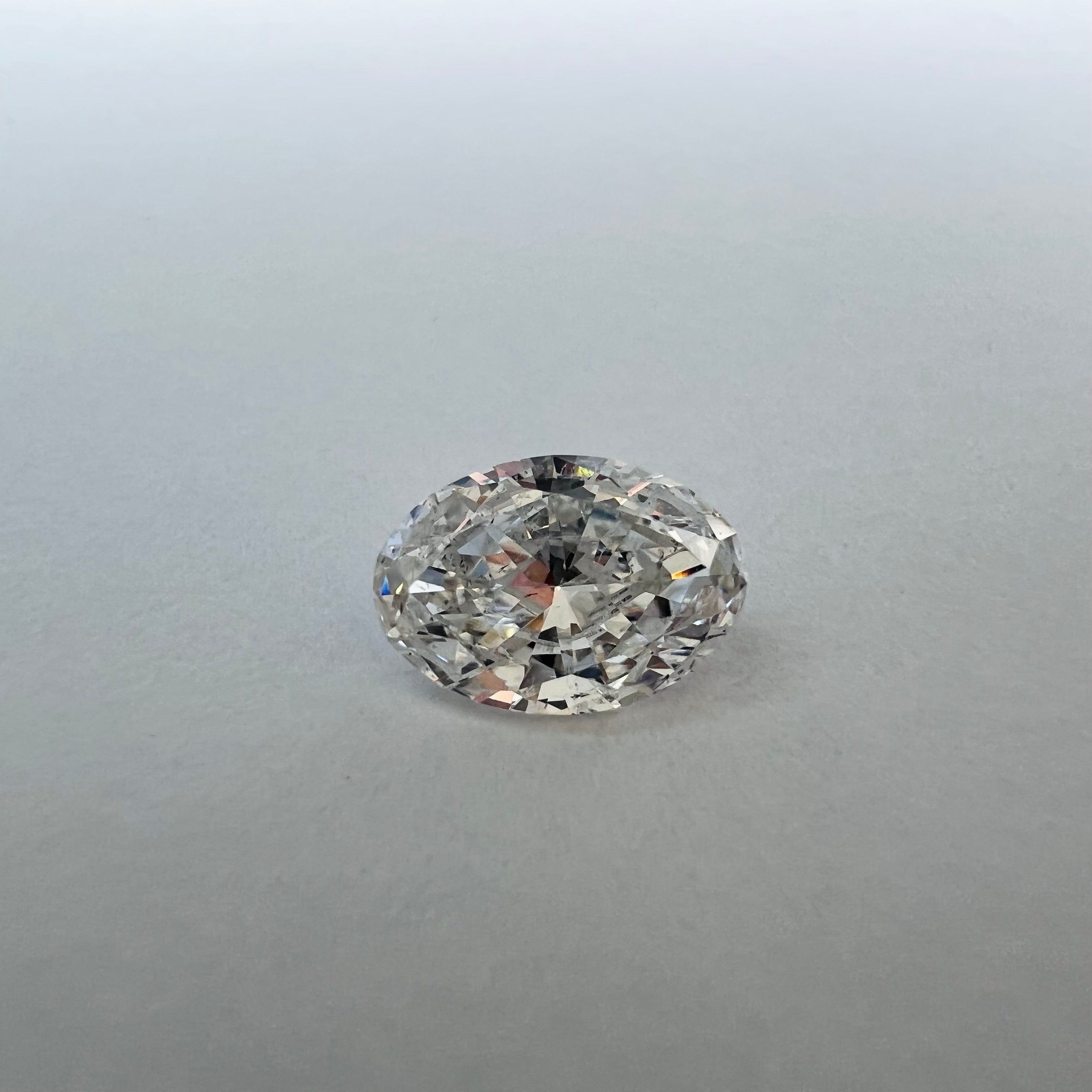.68CT Oval Brilliant Diamond G SI2 7.37x5.13x2.78mm Natural Earth mine