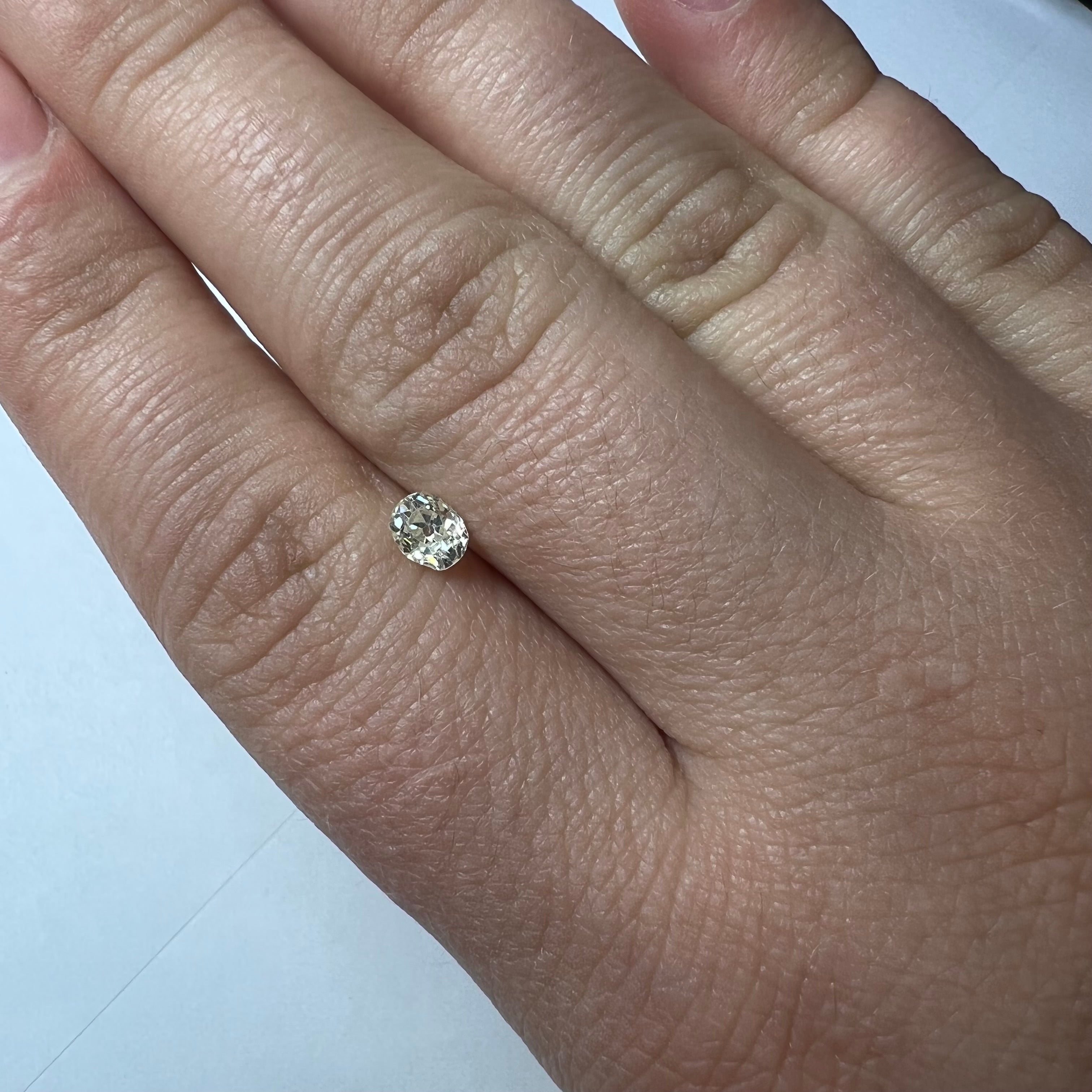 .49CT Old Mine Cut Diamond O I1 5.18x4.15x3.15mm Natural Earth mined