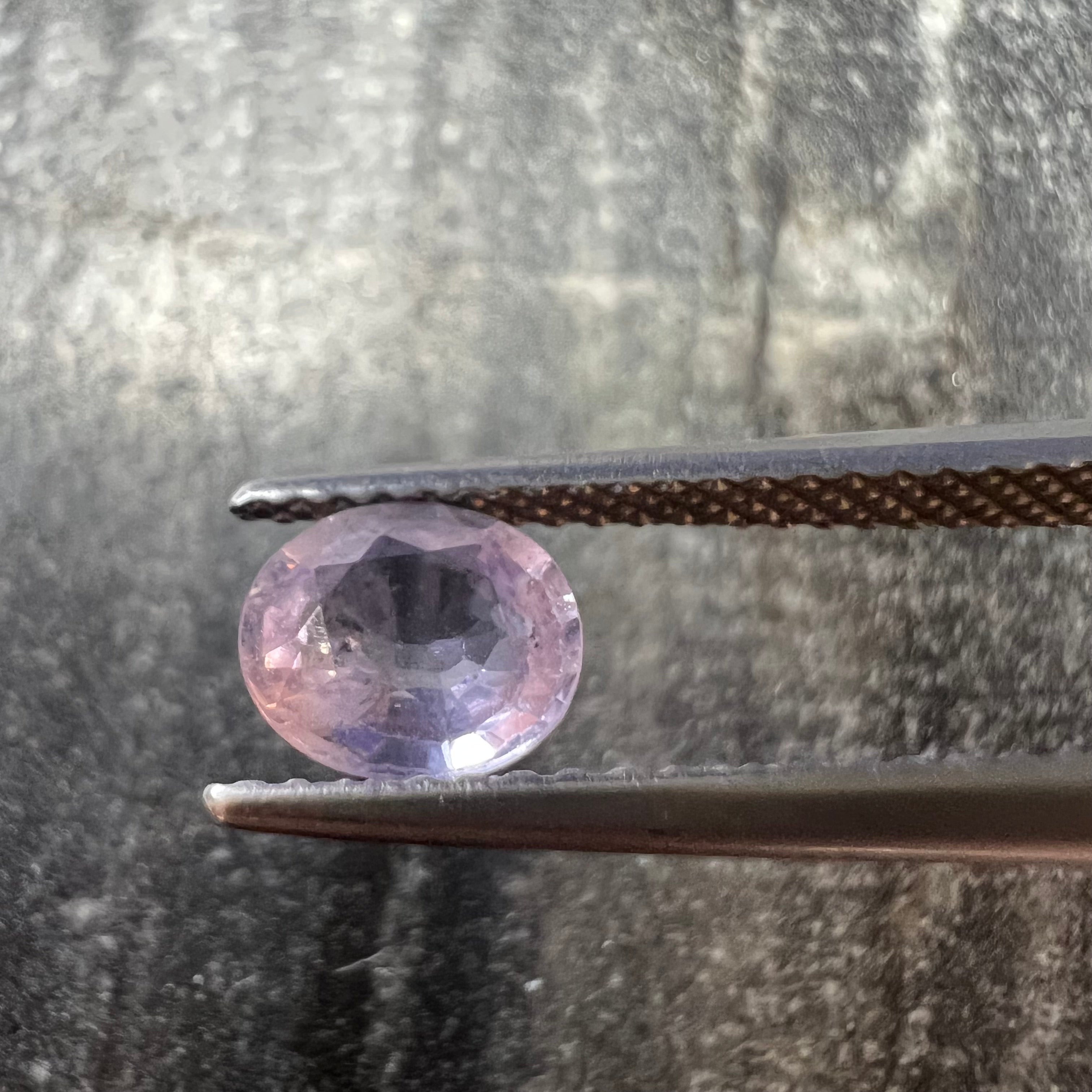 .99CTW Loose Cotton Candy Pink Sapphire 6.40x5.46x2.92mm Earth mined Gemstone