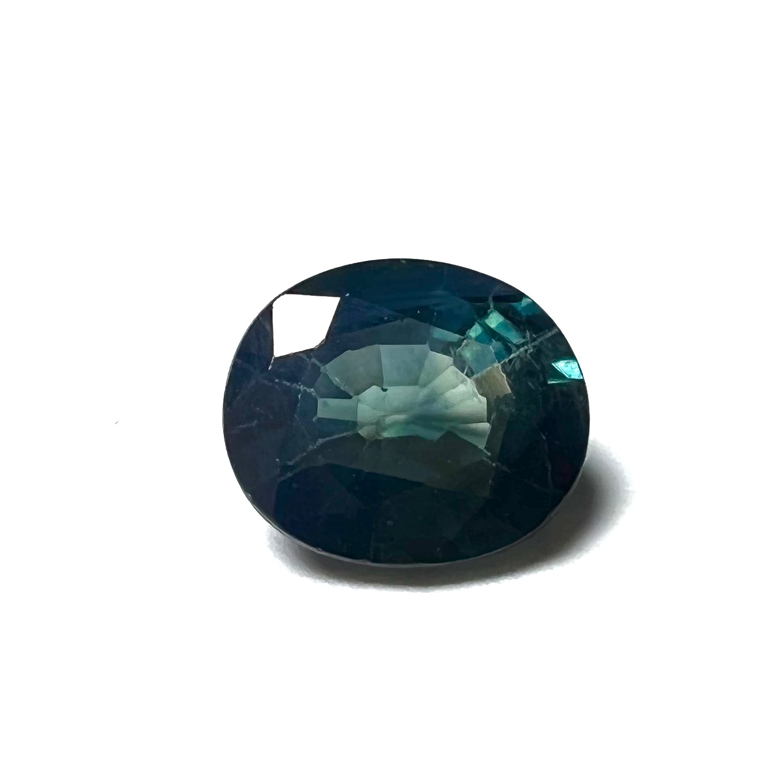 1.25CTW Loose Blue Oval Sapphire 7x6x3mmEarth mined Gemstone