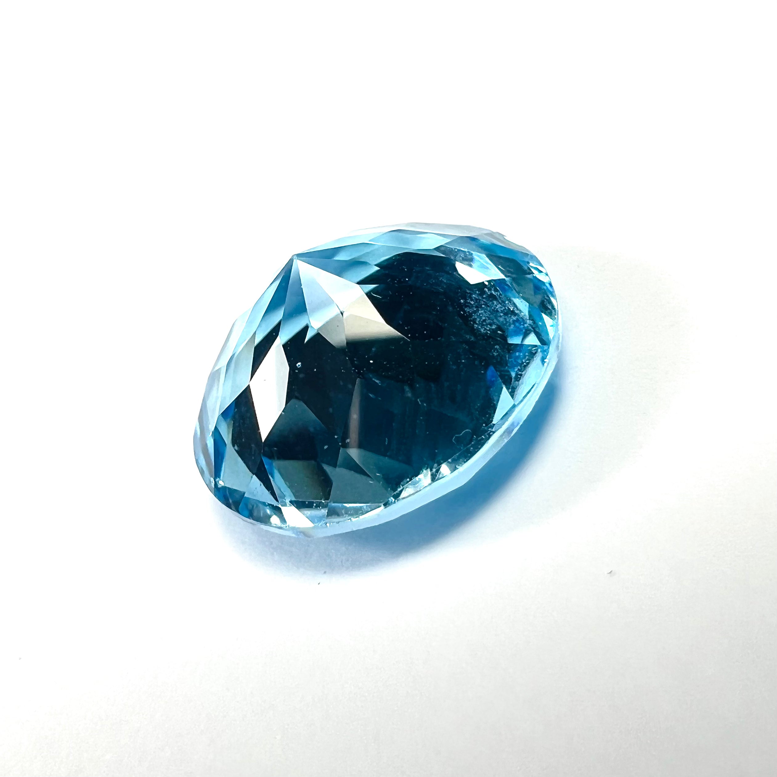 12.67CTW Loose Natural Round Cut Topaz 14.80x7.80mm Earth mined Gemstone