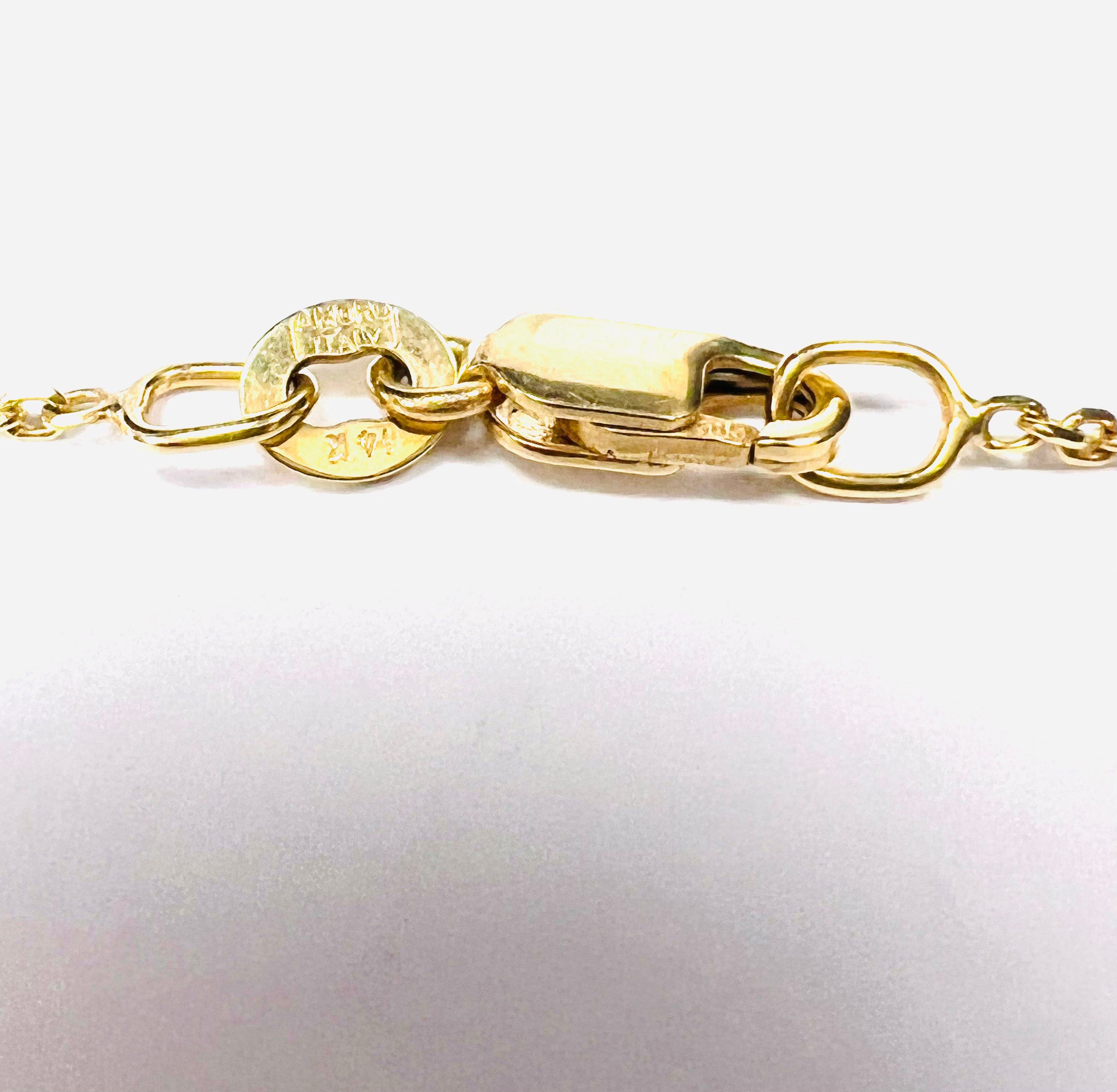 Amethyst 20" 14K Yellow Gold Cable Chain Necklace
