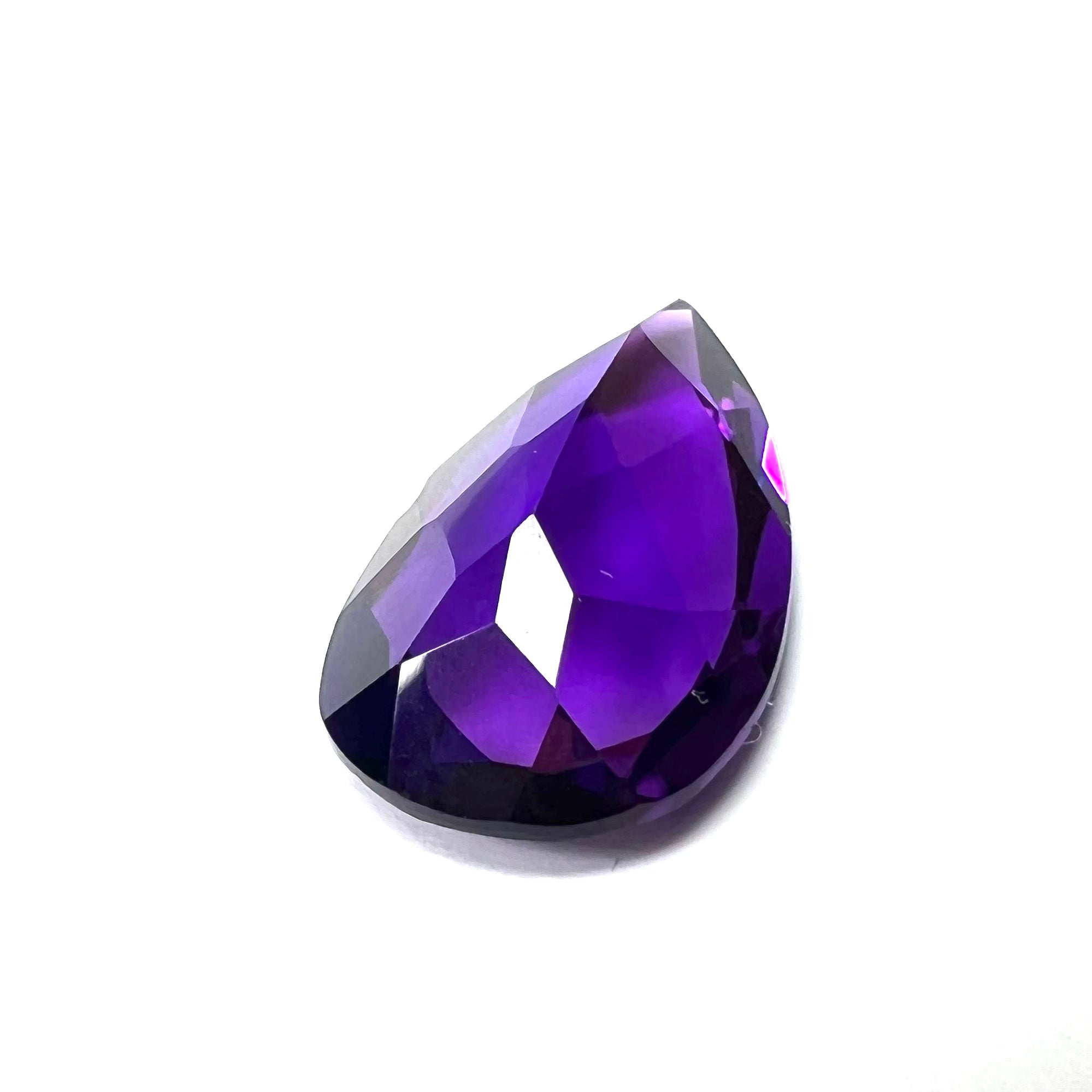 10.6CTW Loose Natural Pear Cut Amethyst 22x12x7mm Earth mined Gemstone