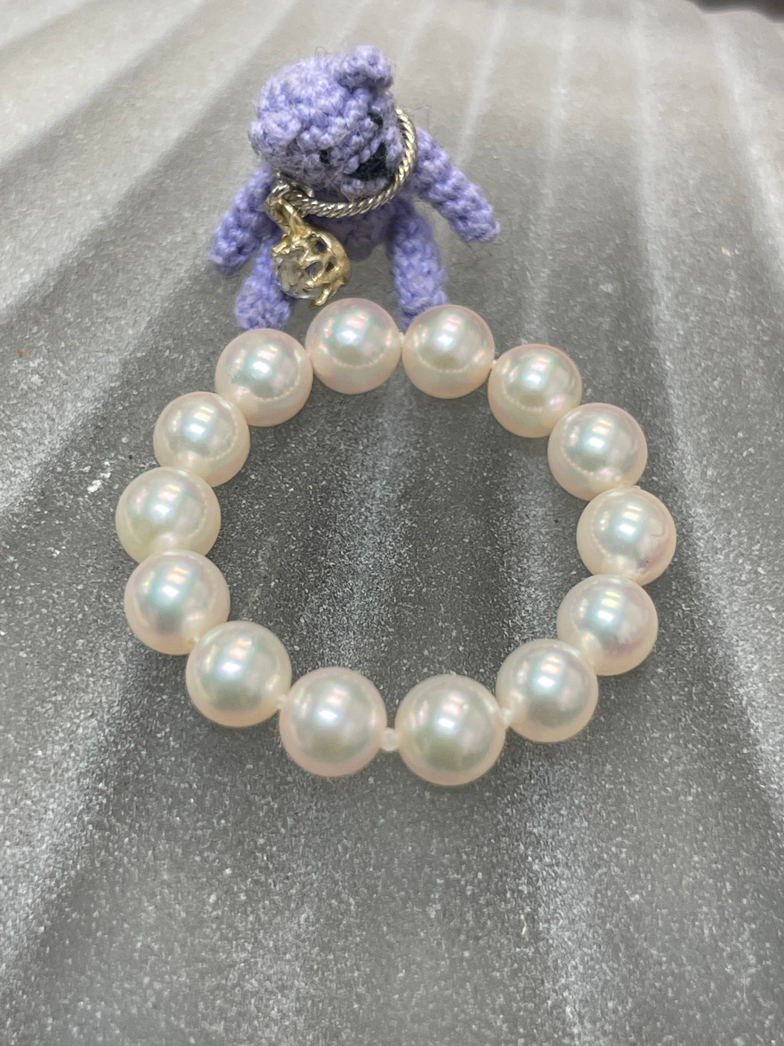 4mm Akoya Pearl Eternity Ring