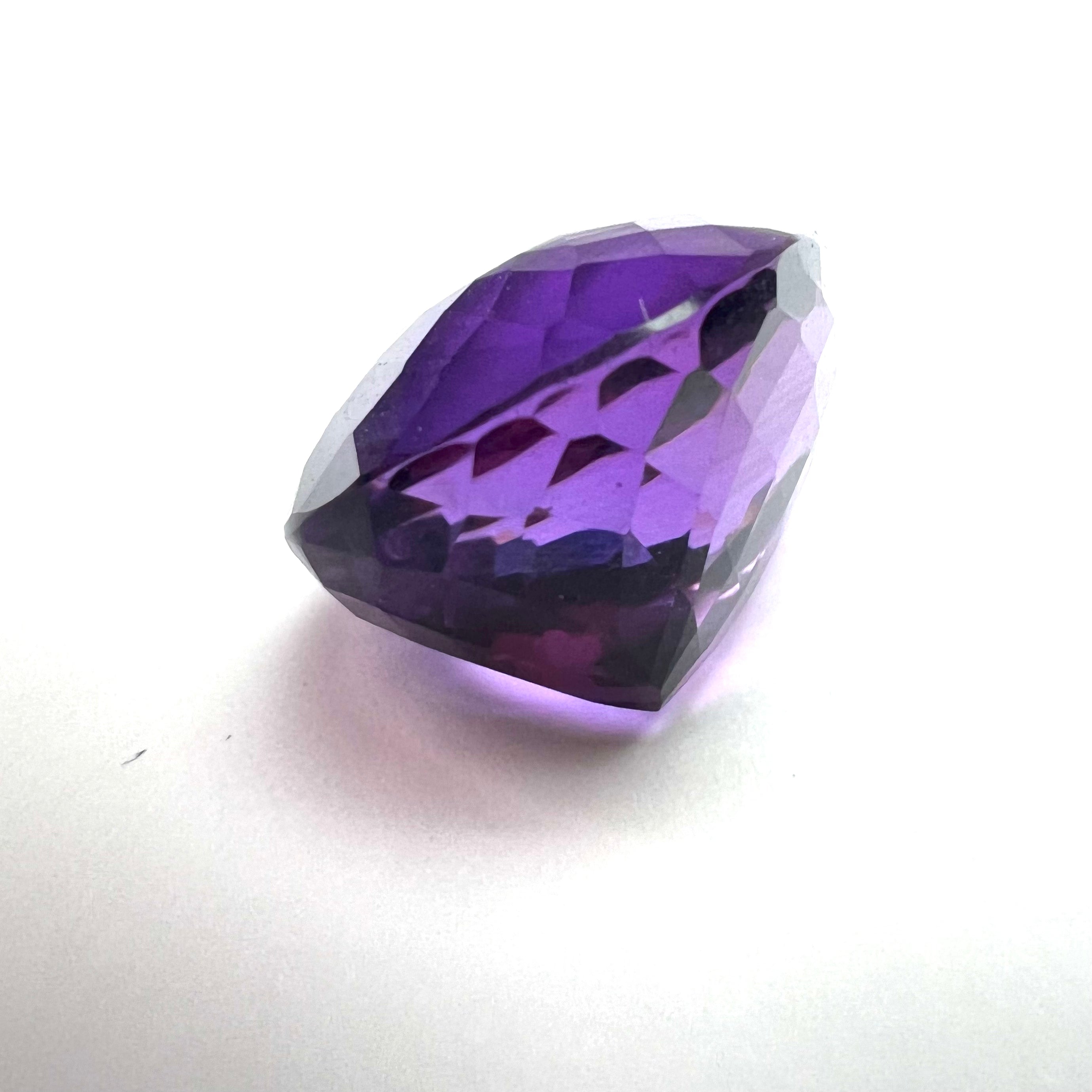 20.55CTW Loose Natural Oval Cut Amethyst 20.8x15.3x12.25mm Earth mined Gemstone