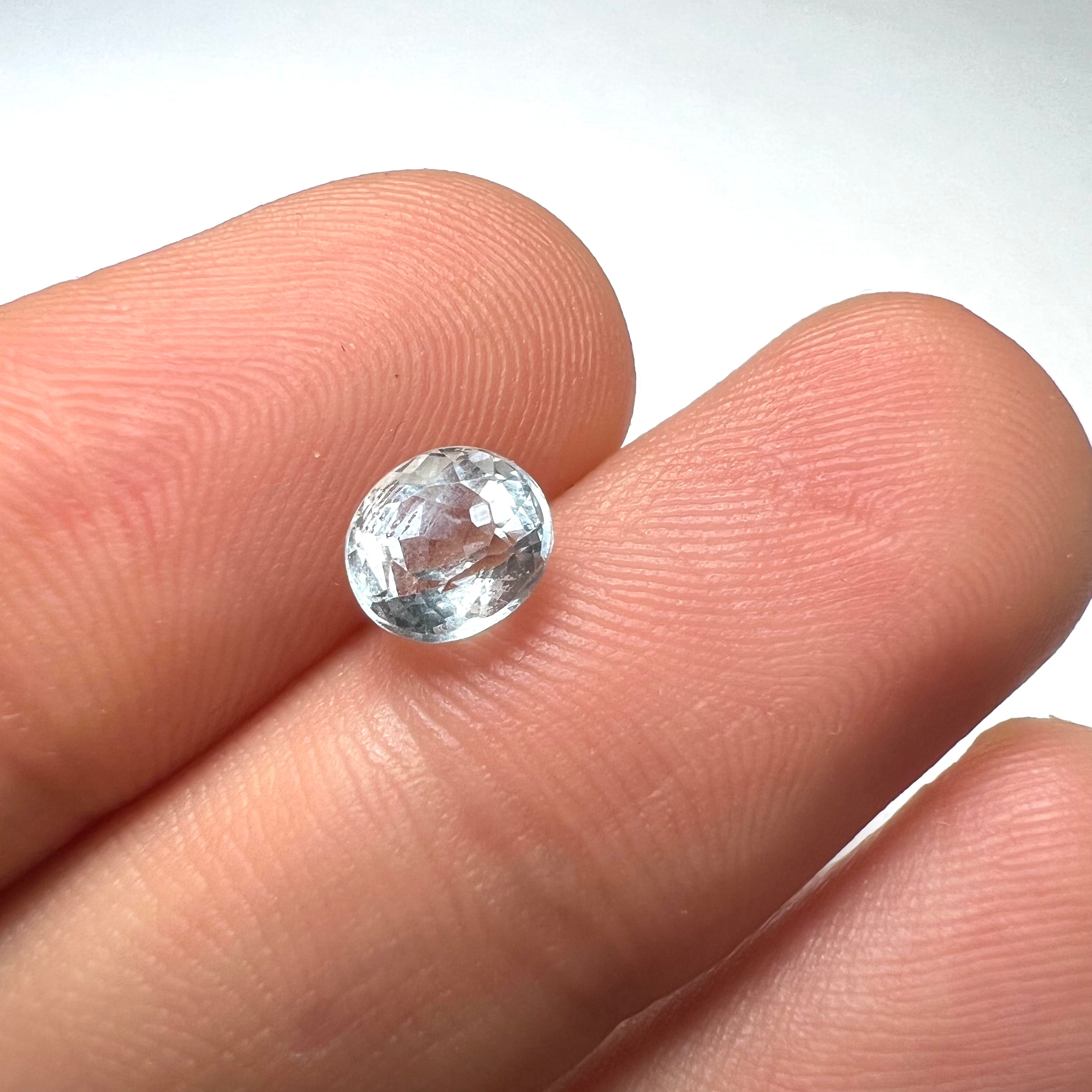 1.04CTW Loose Natural Aquamarine 6x5x4mm Earth mined Gemstone