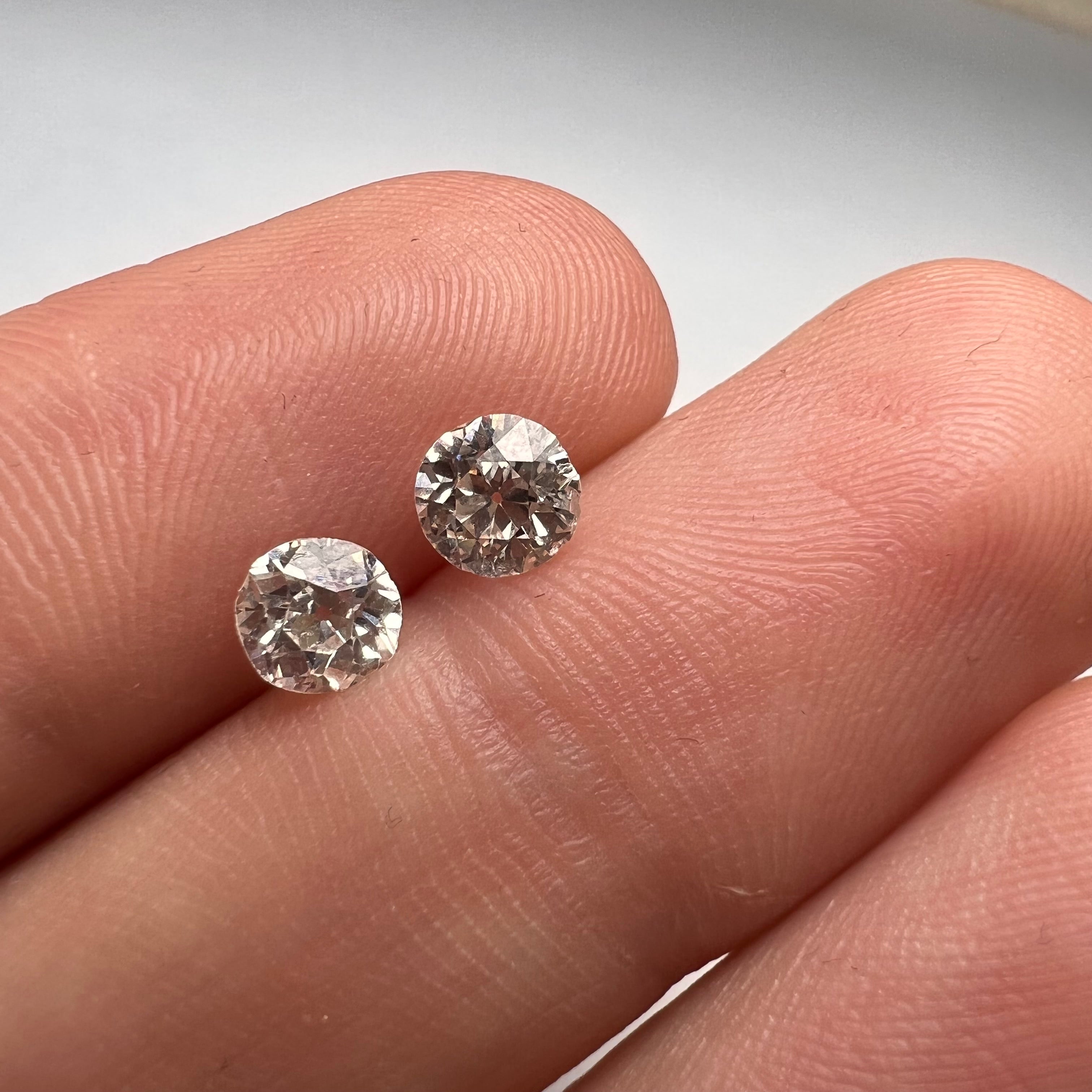 .97CT Old Mine Cut Diamond K/L VS2/SI1 5mm Natural Earth mined