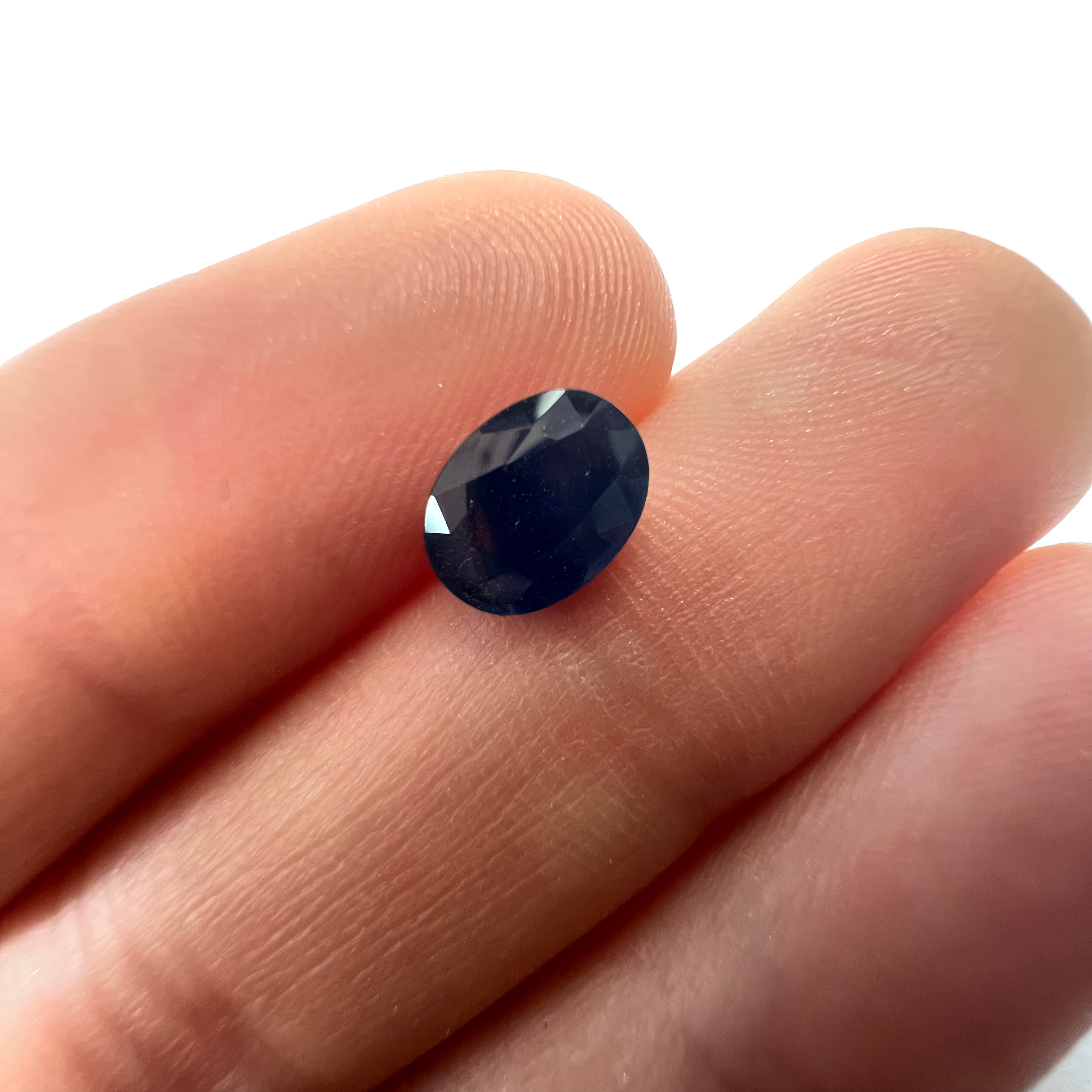 1.64CTW Loose Blue Sapphire 7.9x6x4.2mm Earth mined Gemstone
