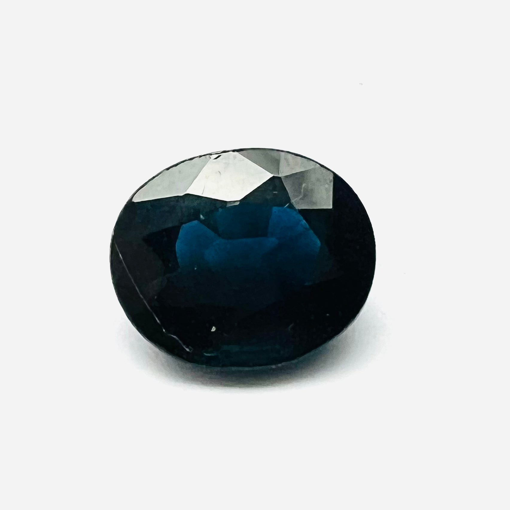 .91CTW Loose Oval Blue Sapphire 6.16x5.12x3.36mm Earth mined Gemstone