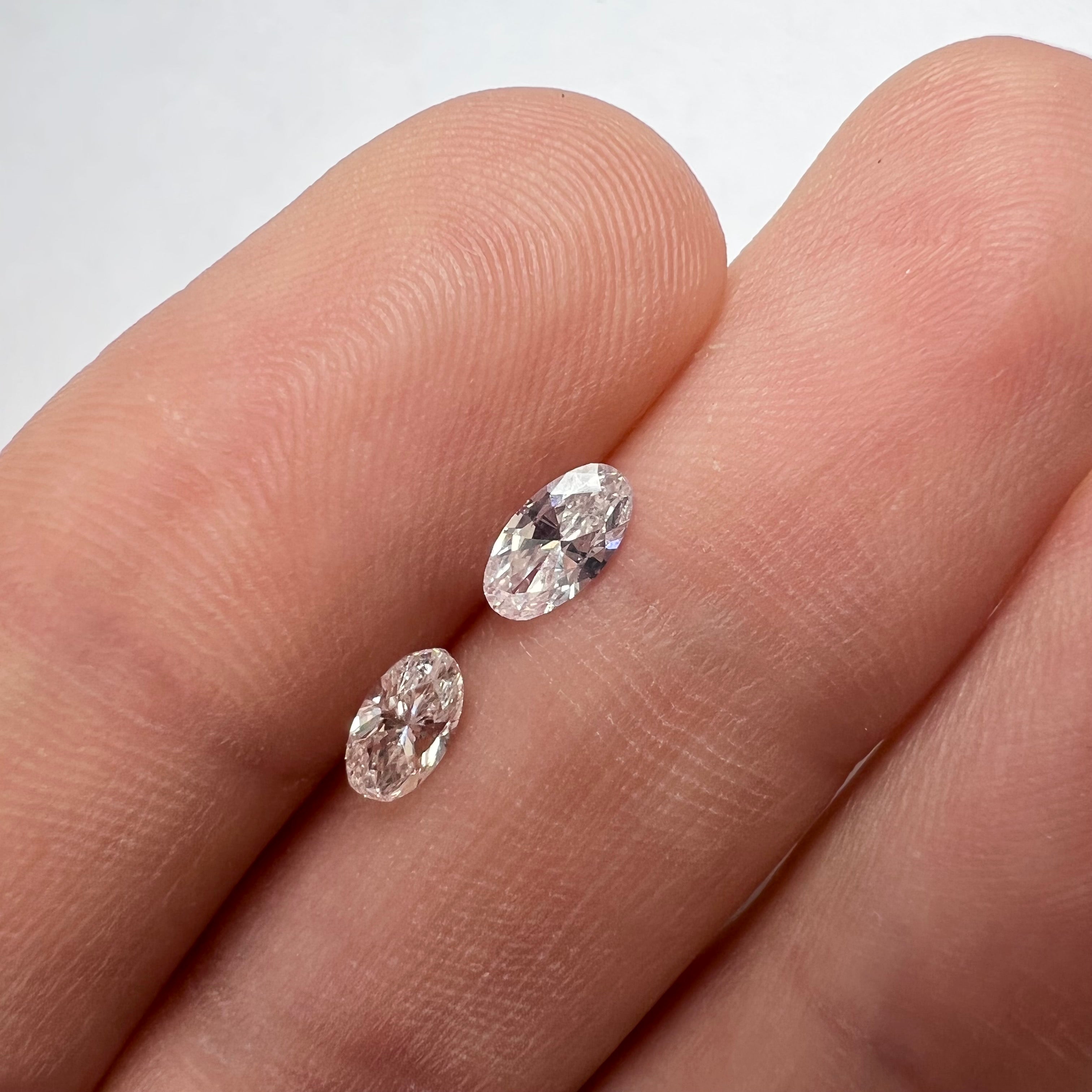 .62ctw Pair of Oval Cut Diamonds VS2 H-J Natural and Earth mined