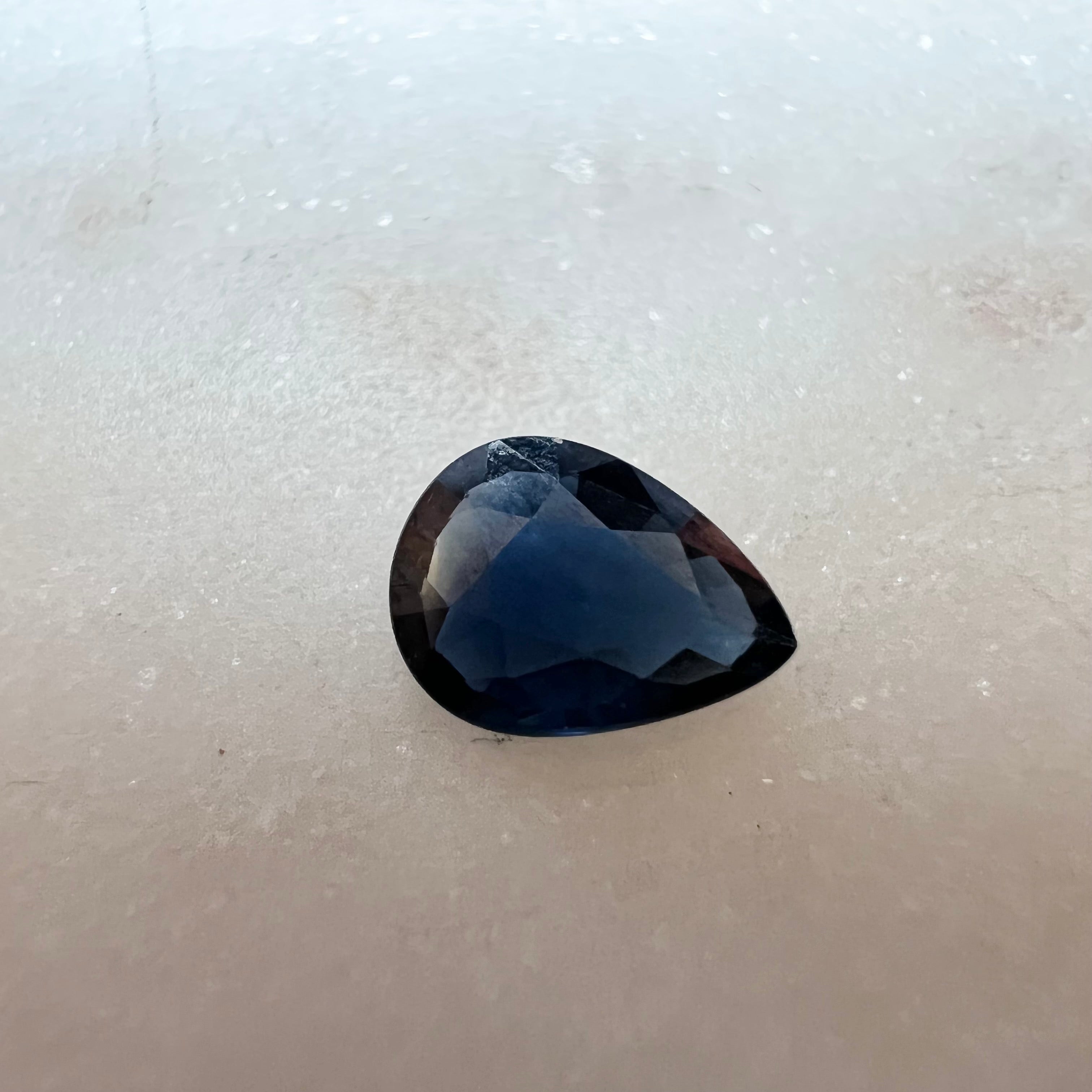 .60CTW Loose Natural Pear Sapphire 6.46x4.72x2.18mm Earth mined Gemstone