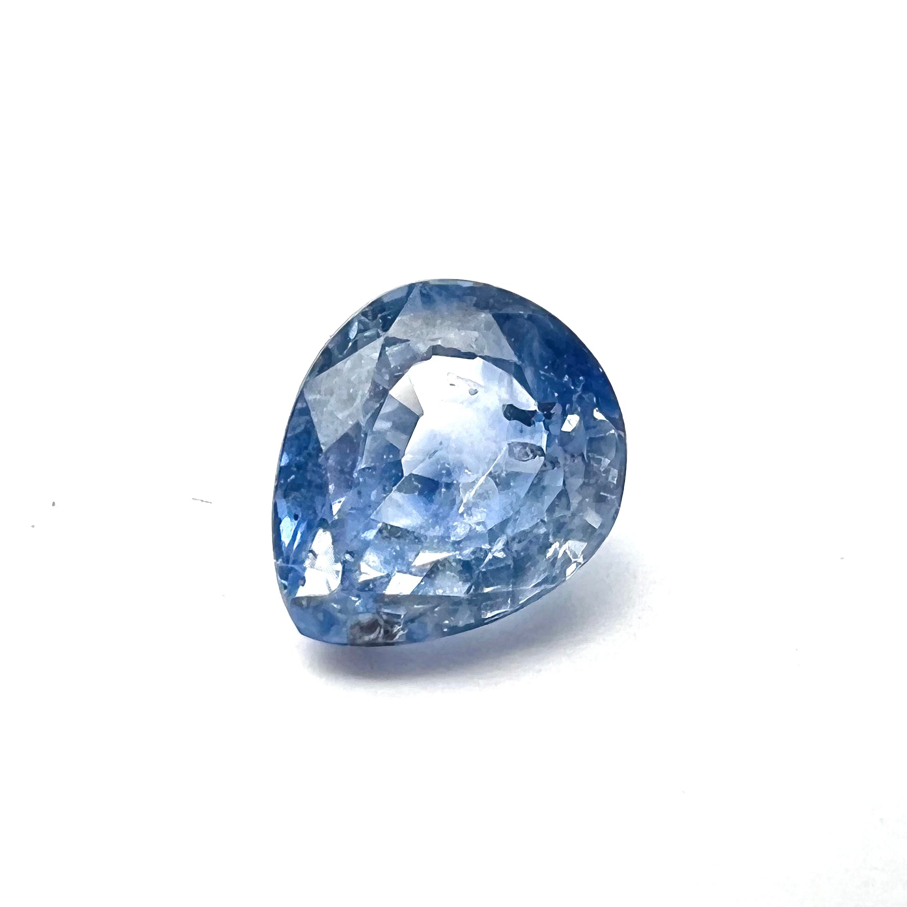 .91CTW Loose Pear Shape Sapphire 6.06x5.1x3.65mm Earth mined Gemstone