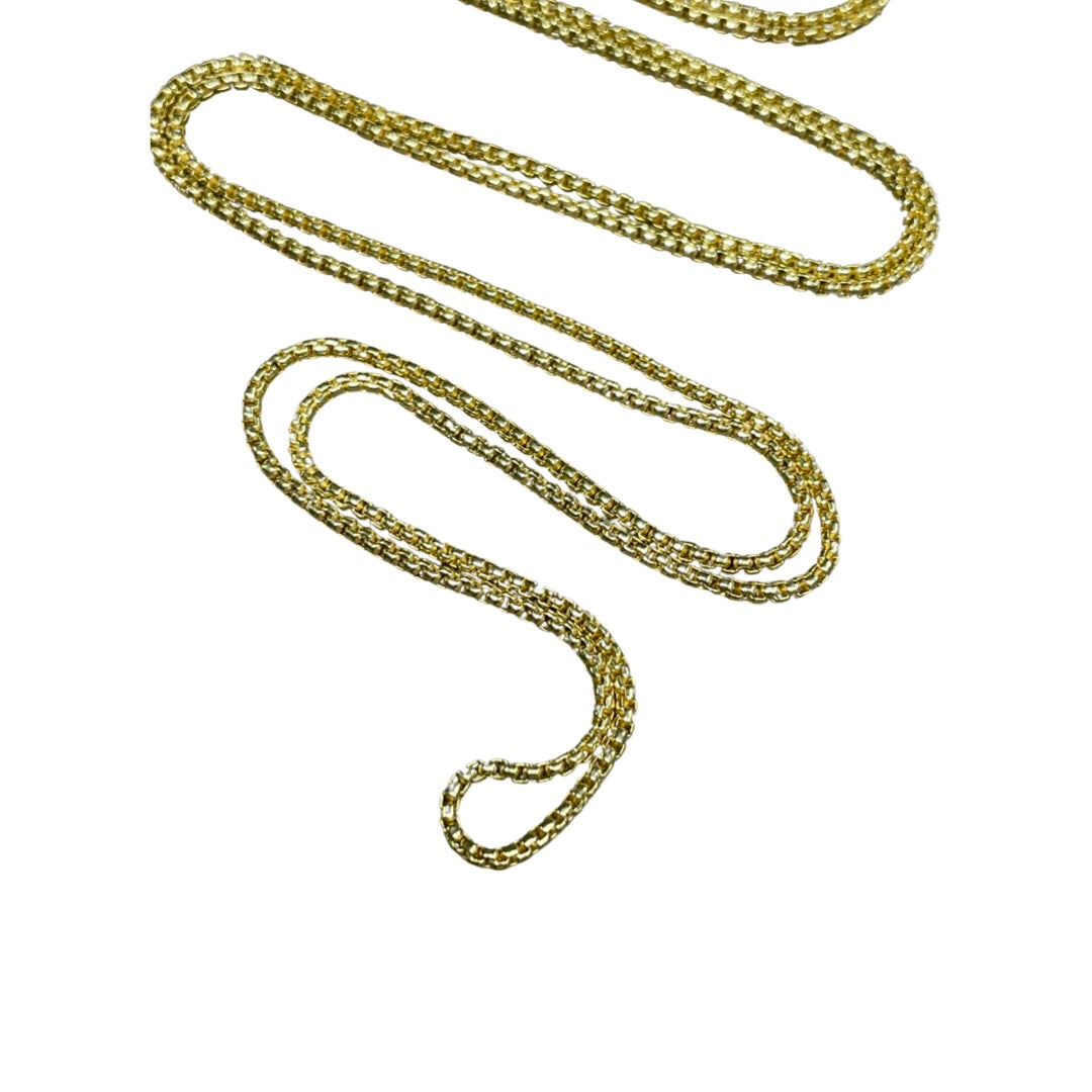 28" 10K Yellow Gold Barrel Chain