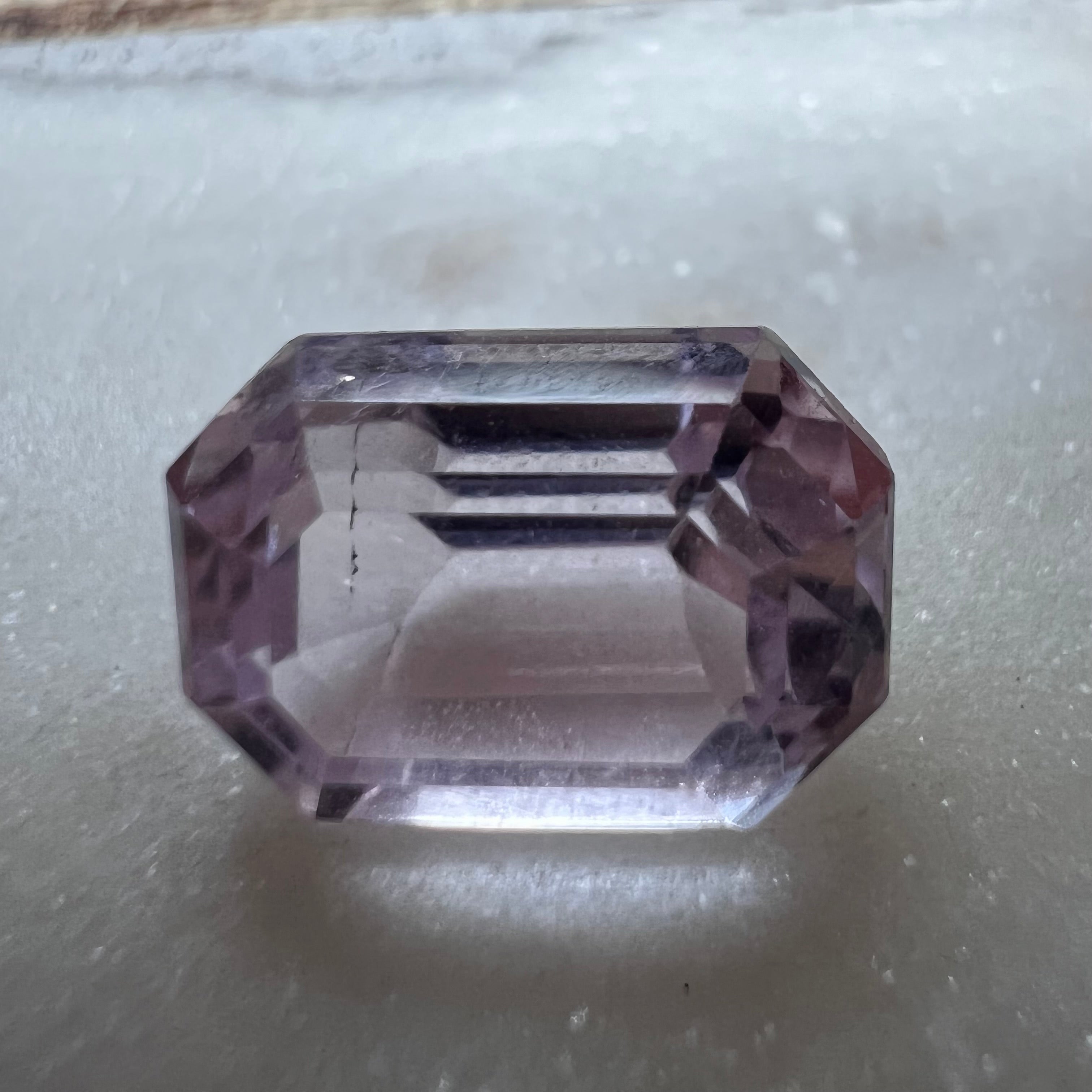 6.10CTW Natural Emerald Cut Kunzite 12.13x8.63mm Earth mined Gemstone