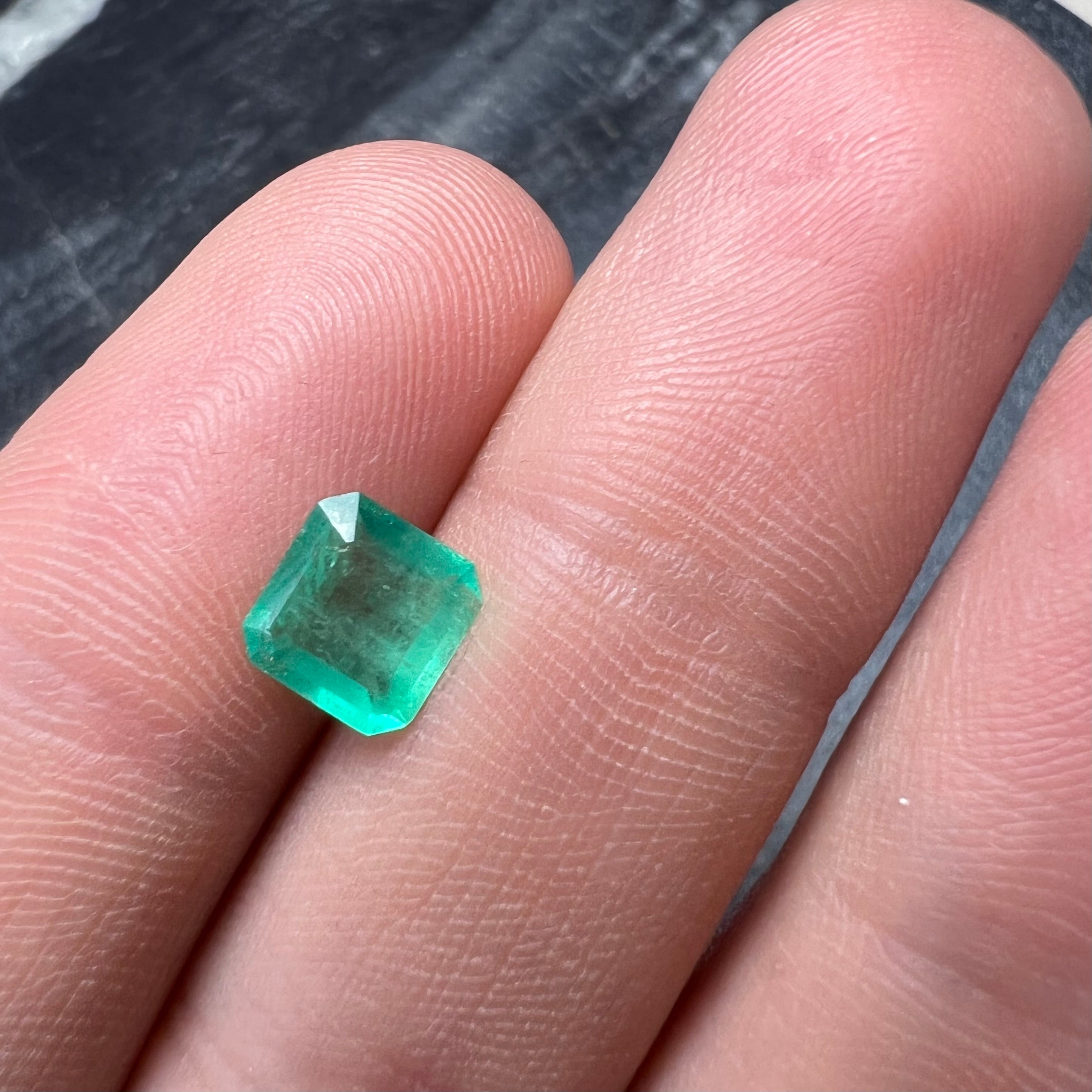 1.16CT Natural Colombian Emerald Loose Square Shape 7x7mm