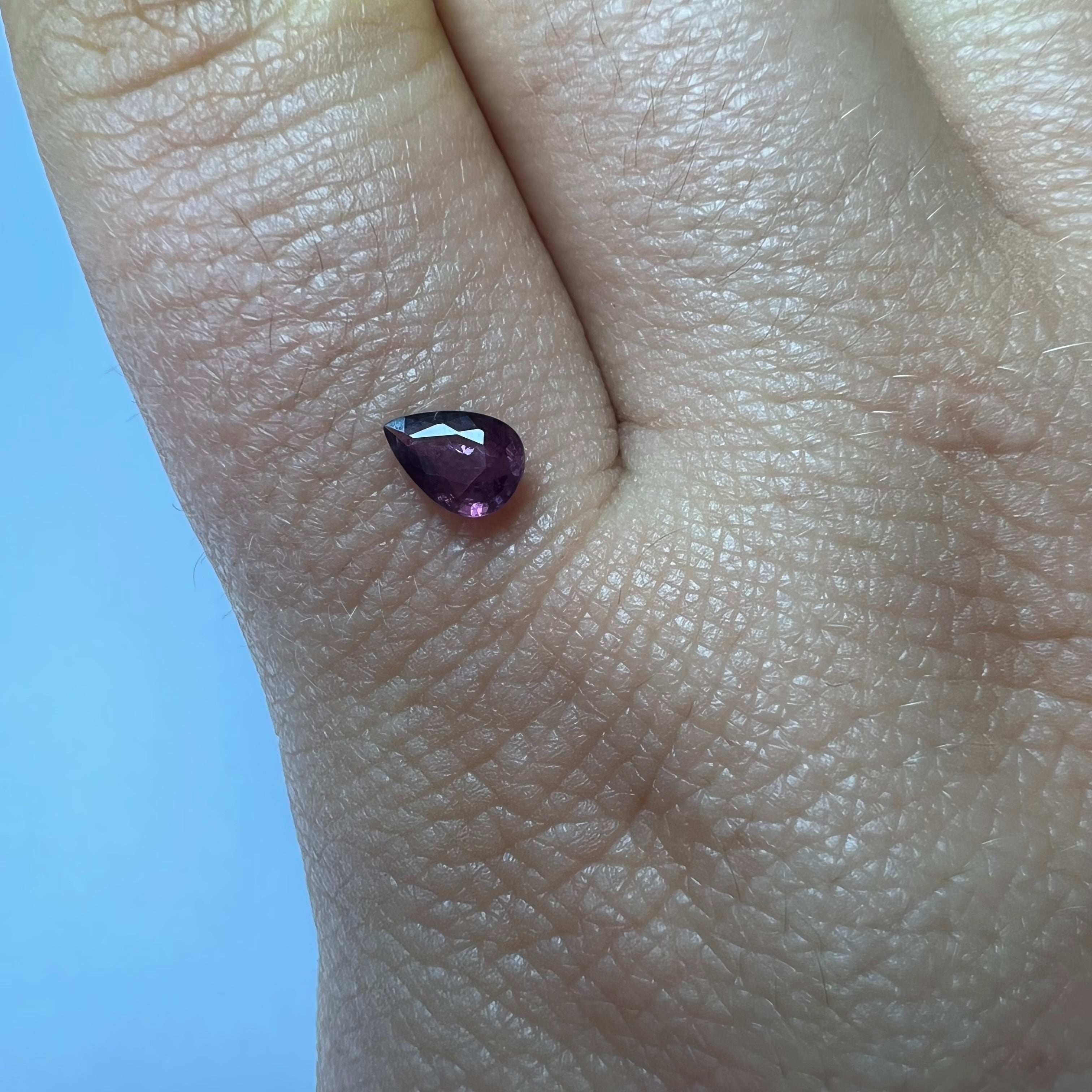 .43CT Loose Natural Pear Ruby 5.87x4.05x2.25mm Earth mined Gemstone
