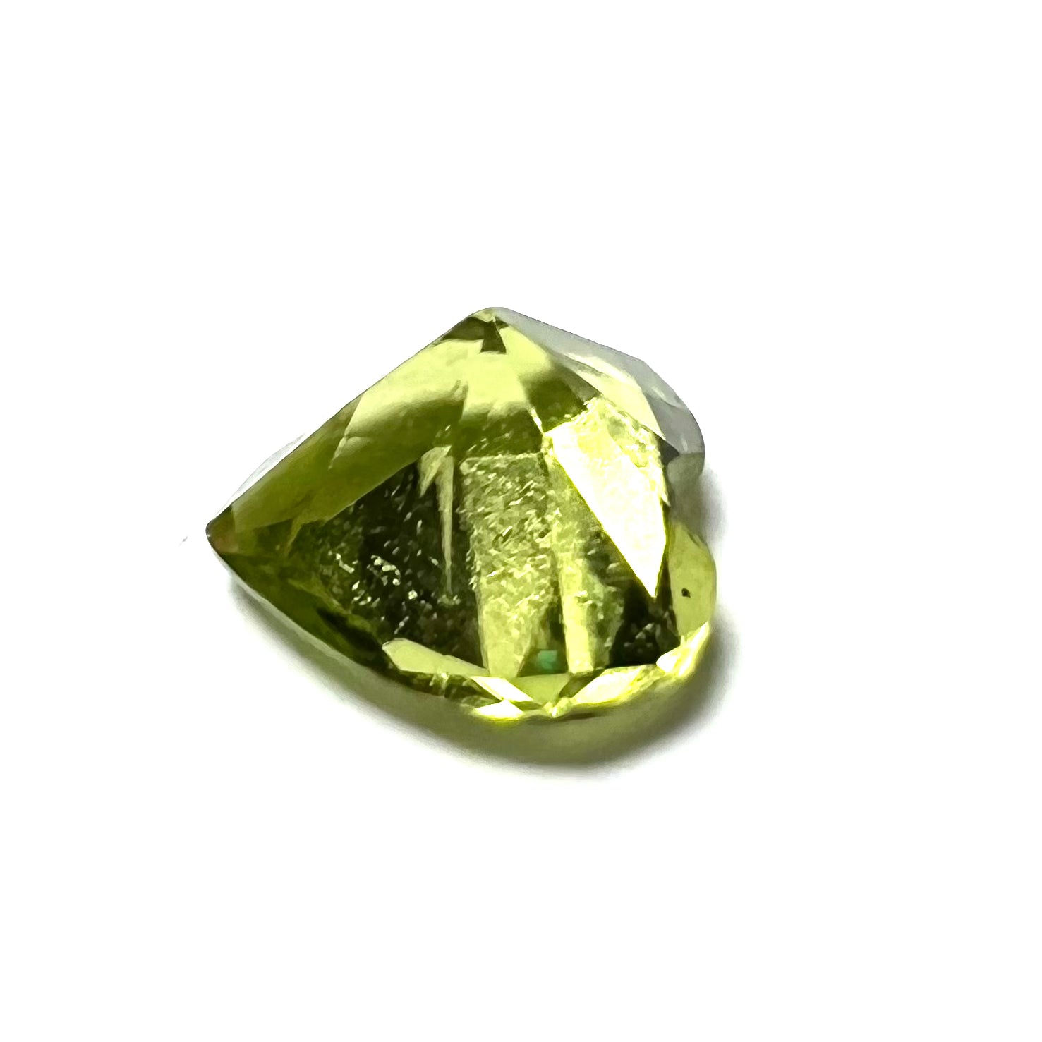 .44CT Loose Natural Heart Cut Peridot 5.2x5x3mm Earth mined Gemstone