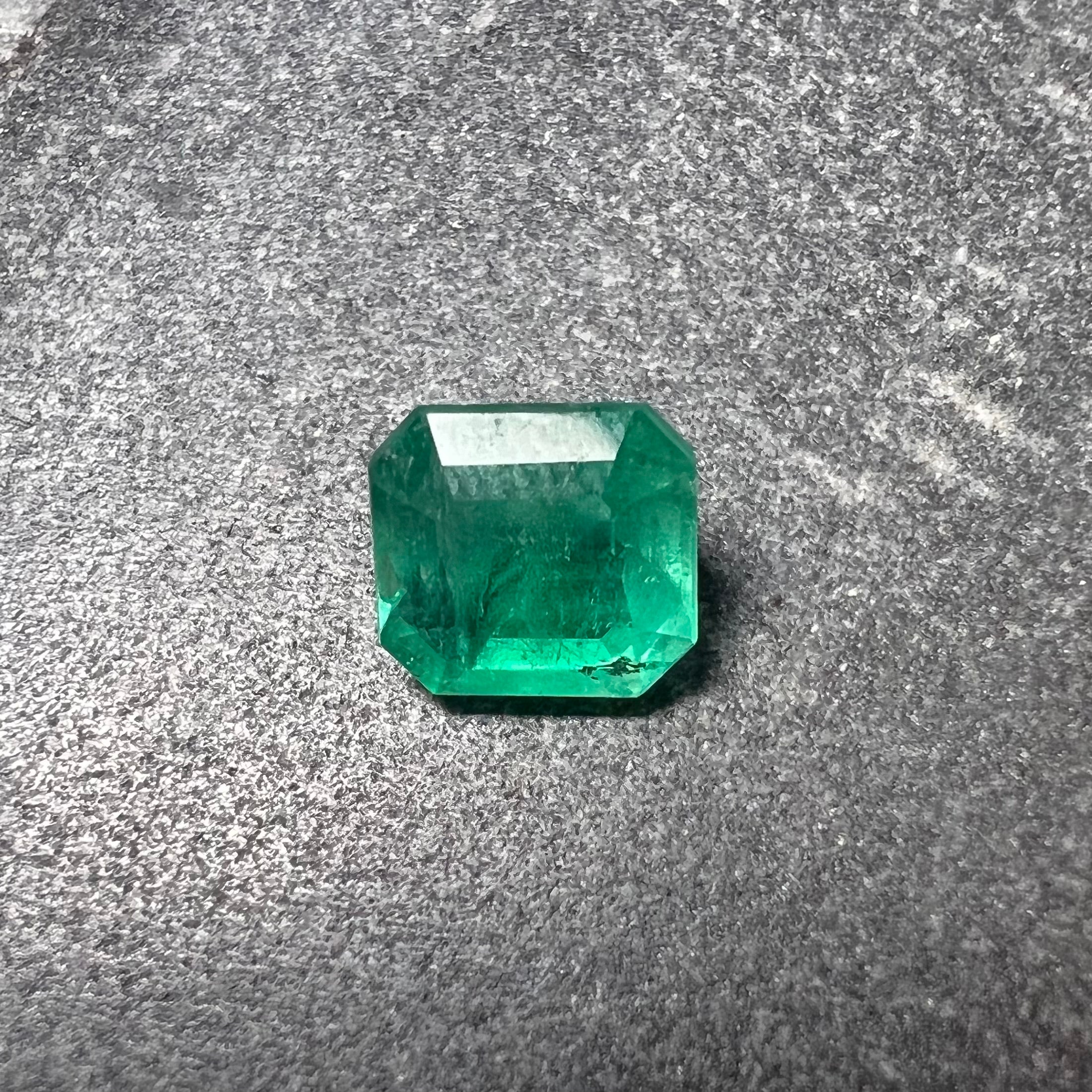 1.64CT Loose Natural Colombian Emerald Square Cut 7.54x6.86x4.60mm