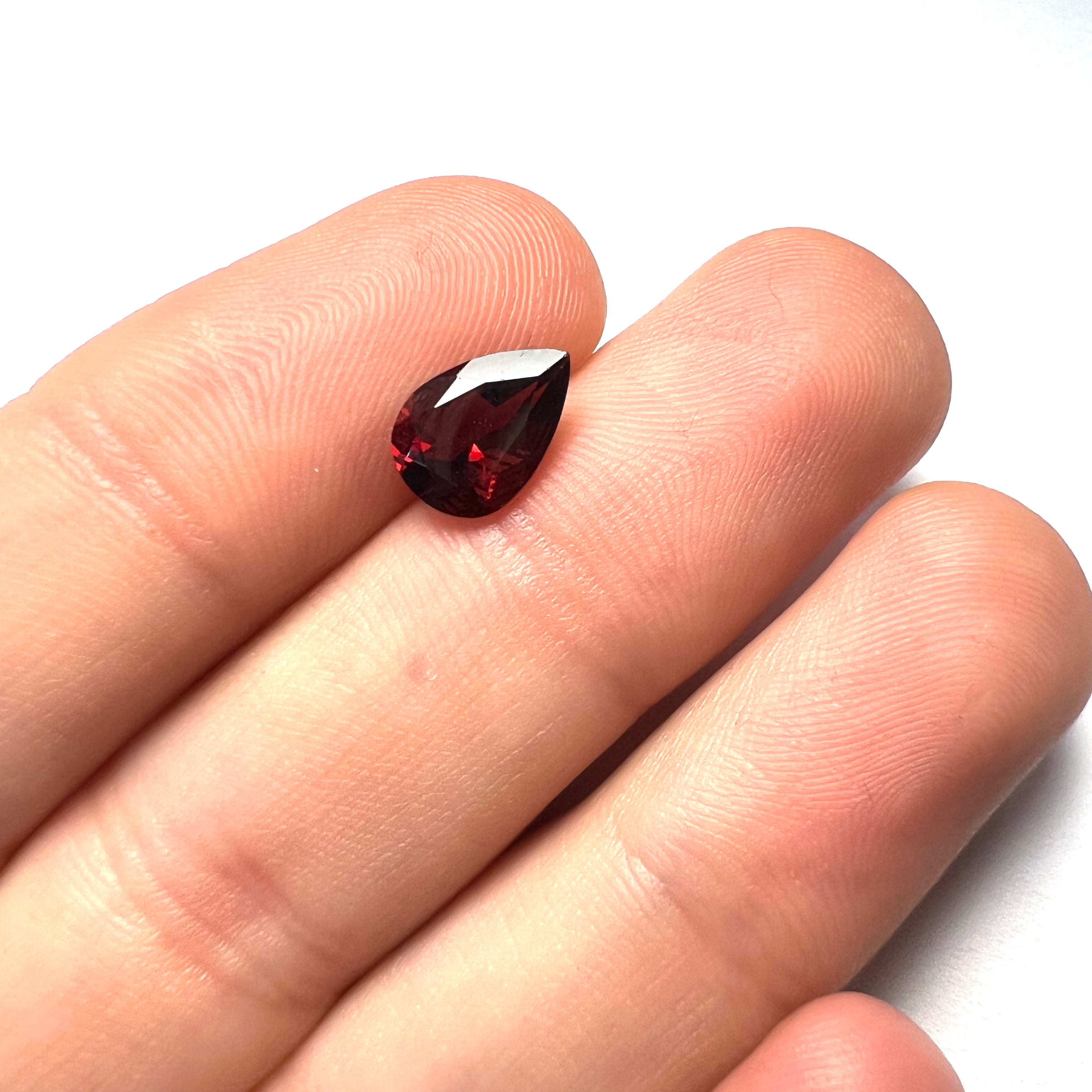 1.92CTW Loose Natural Garnet 10x7x4mm Earth mined Gemstone