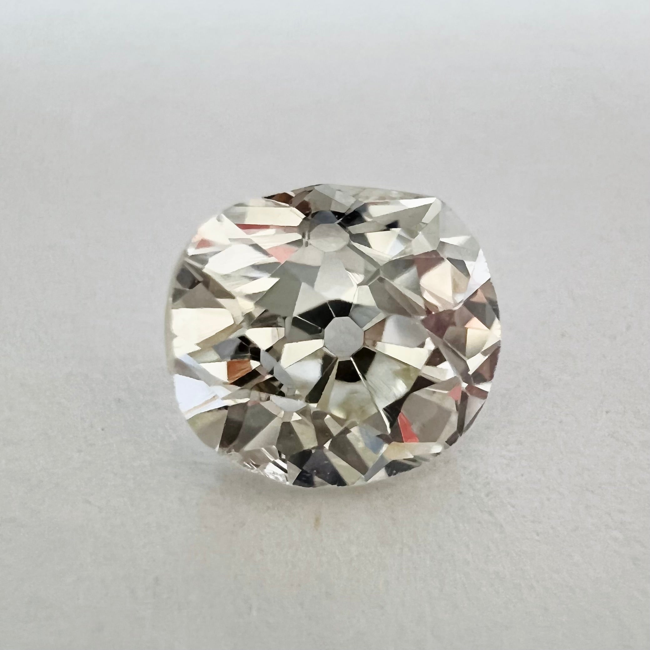 .74CT Old Mine Brilliant Cut Diamond K SI1 5.69x5.21x3.82mm Natural Earth mined