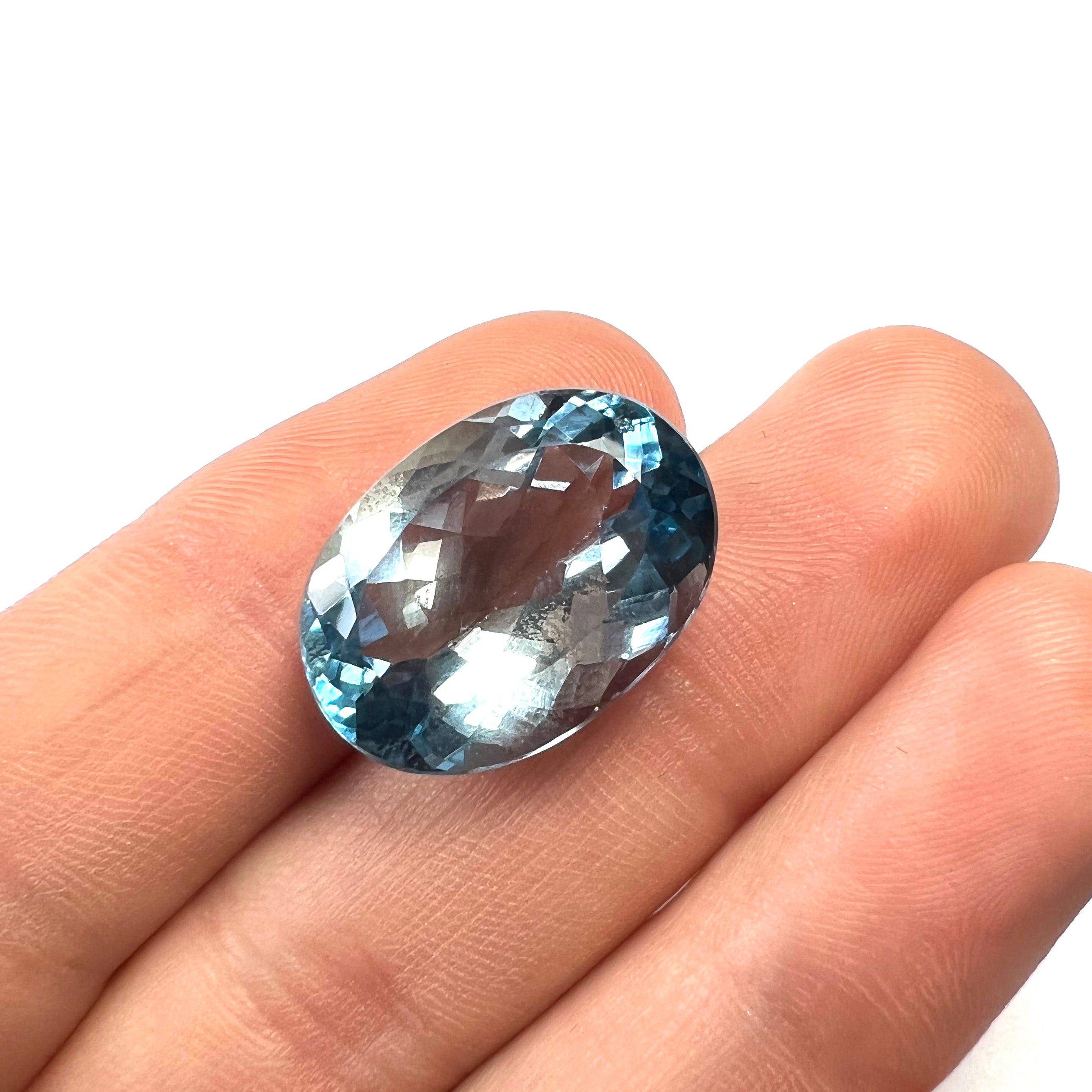 21.5CTW Loose Natural Oval Cut Topaz 20x14x9mm Earth mined Gemstone