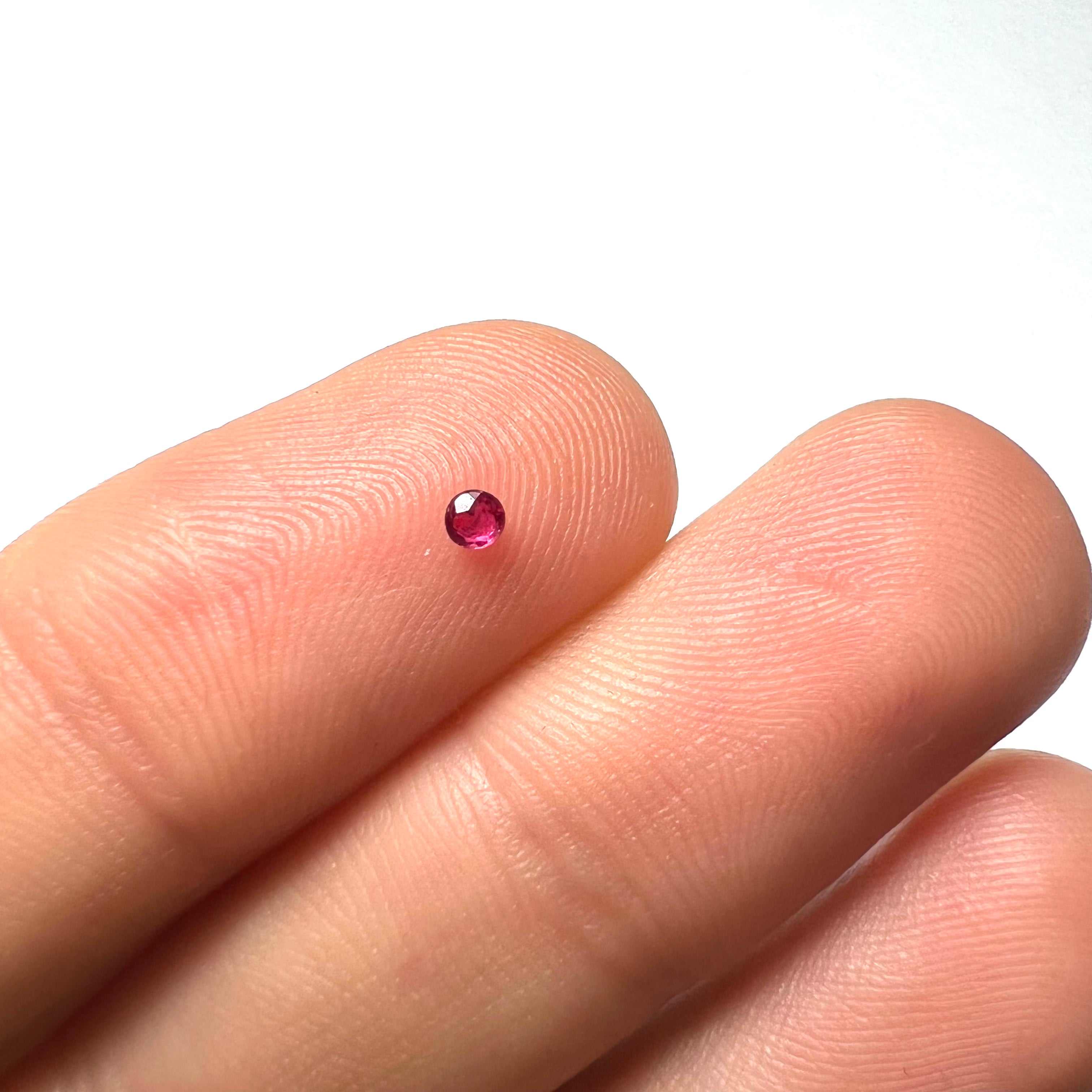 .06CT Loose Natural Ruby 2.1mm Earth mined Gemstone