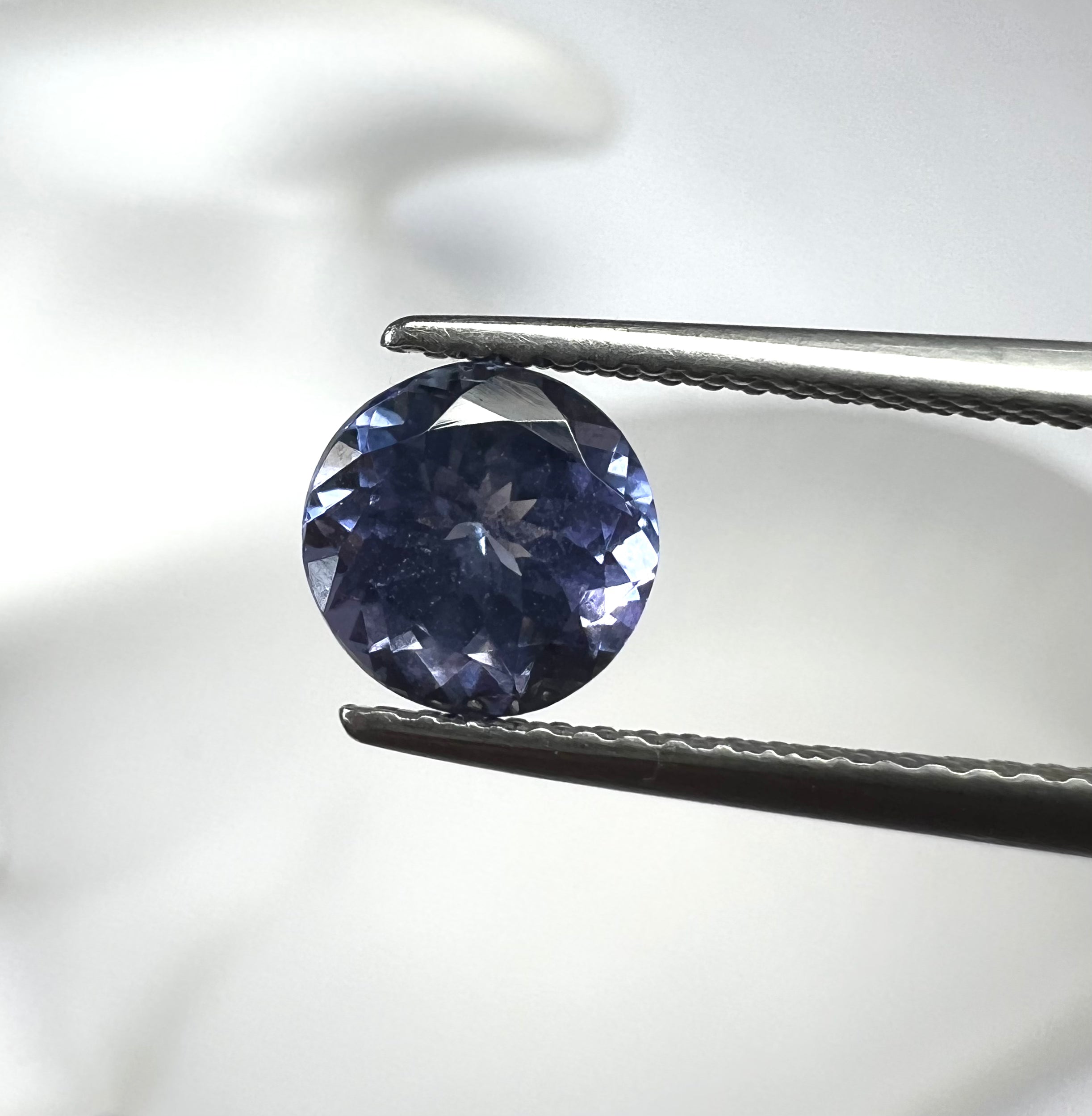 1.46CTW Loose Natural Round Tanzanite 6.94x4.48mm Earth mined Gemstone