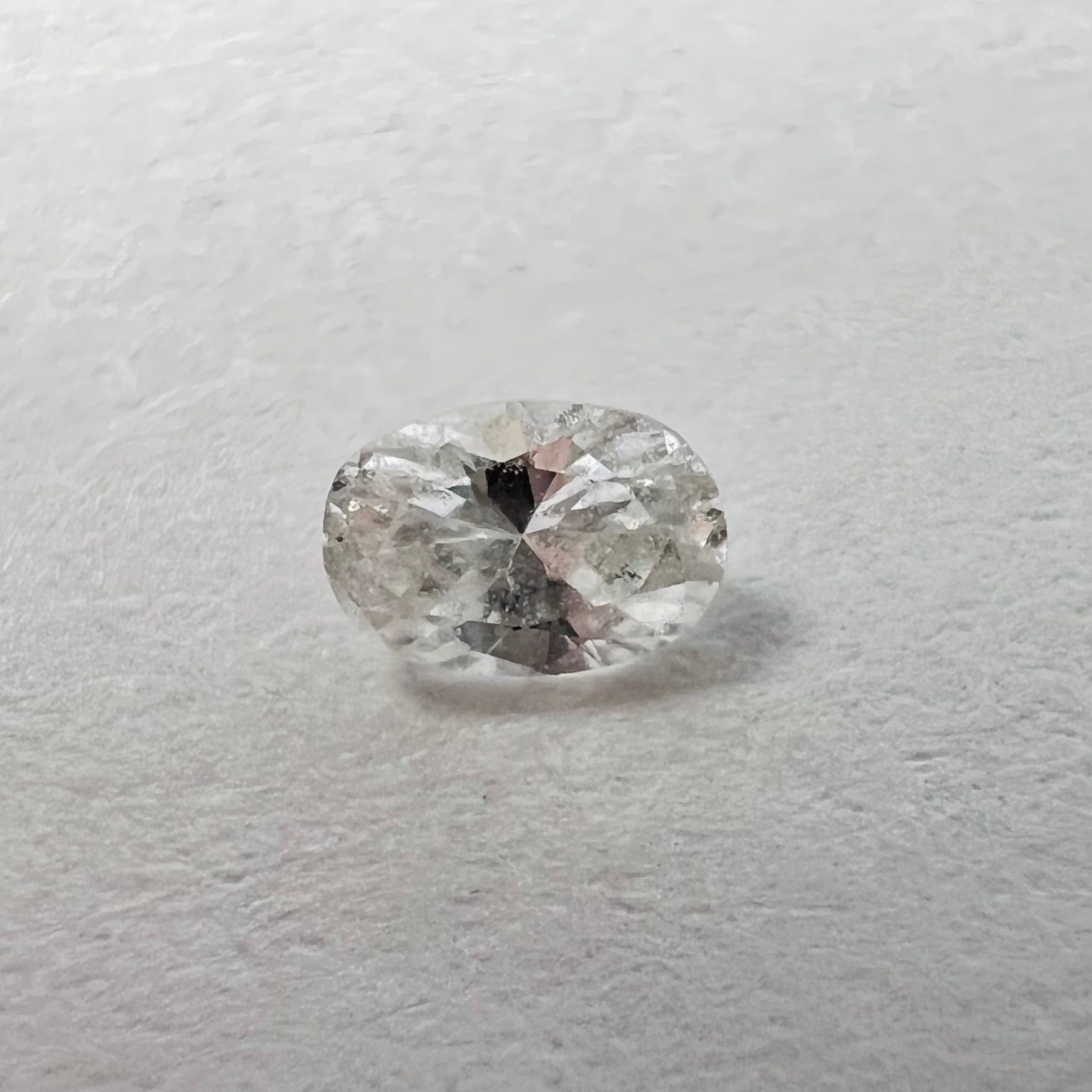 .09CT Oval Diamond H VS2 3.41x2.41x1.54mm Natural Earth mine