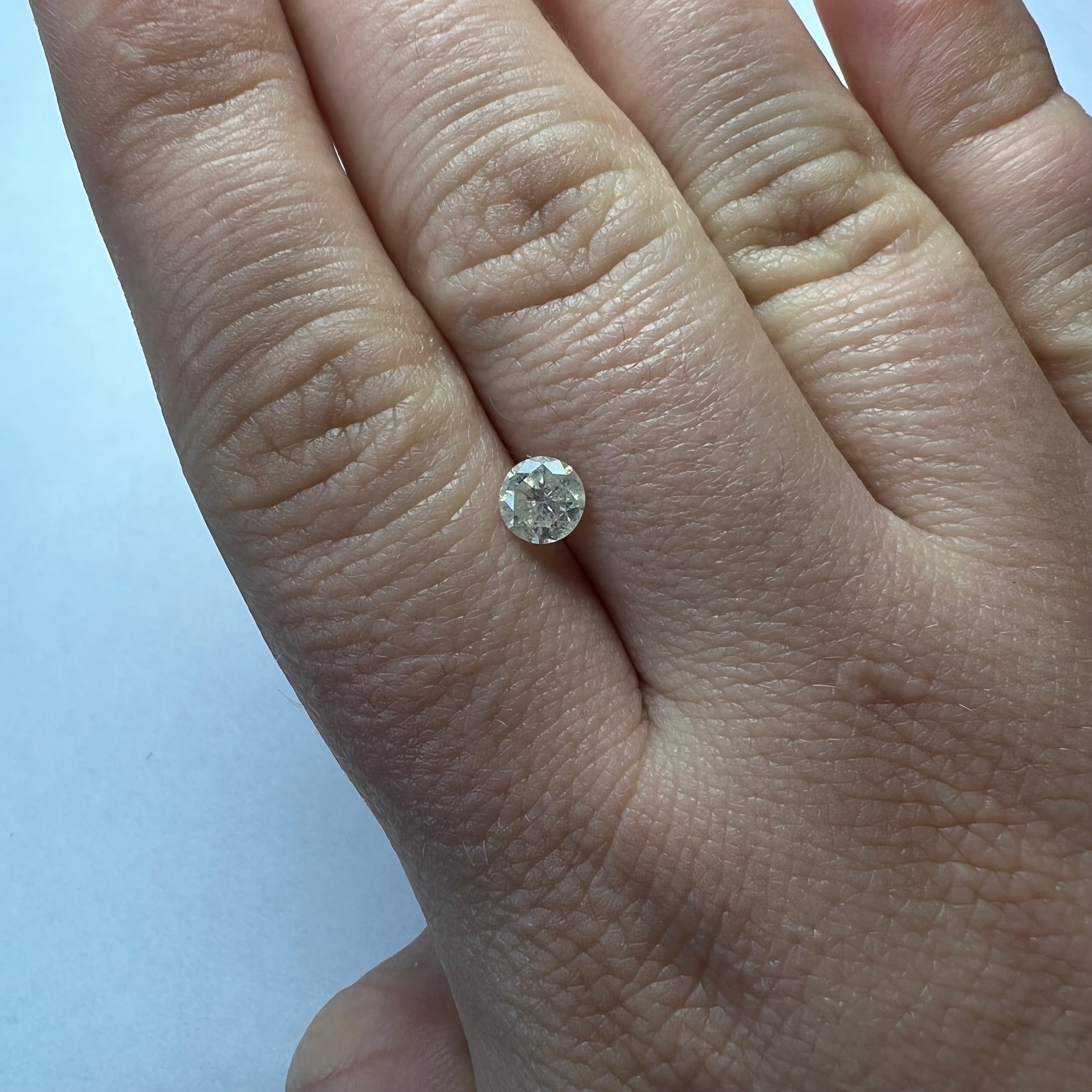 .61CT Brilliant Round Diamond L-I1 5.33x3.27mm Natural Earth mined