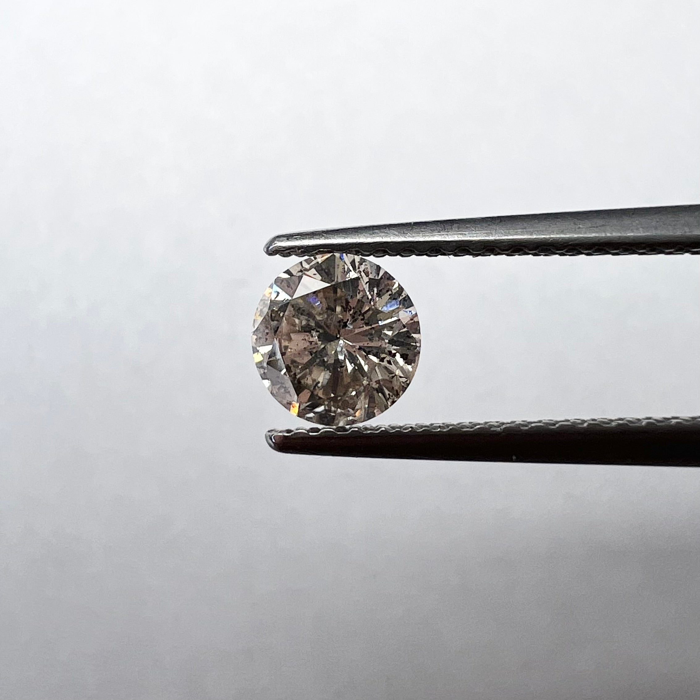 .30CT Brilliant Round Diamond Light Champagne I1 5.35x3.33mm Natural Earth mined