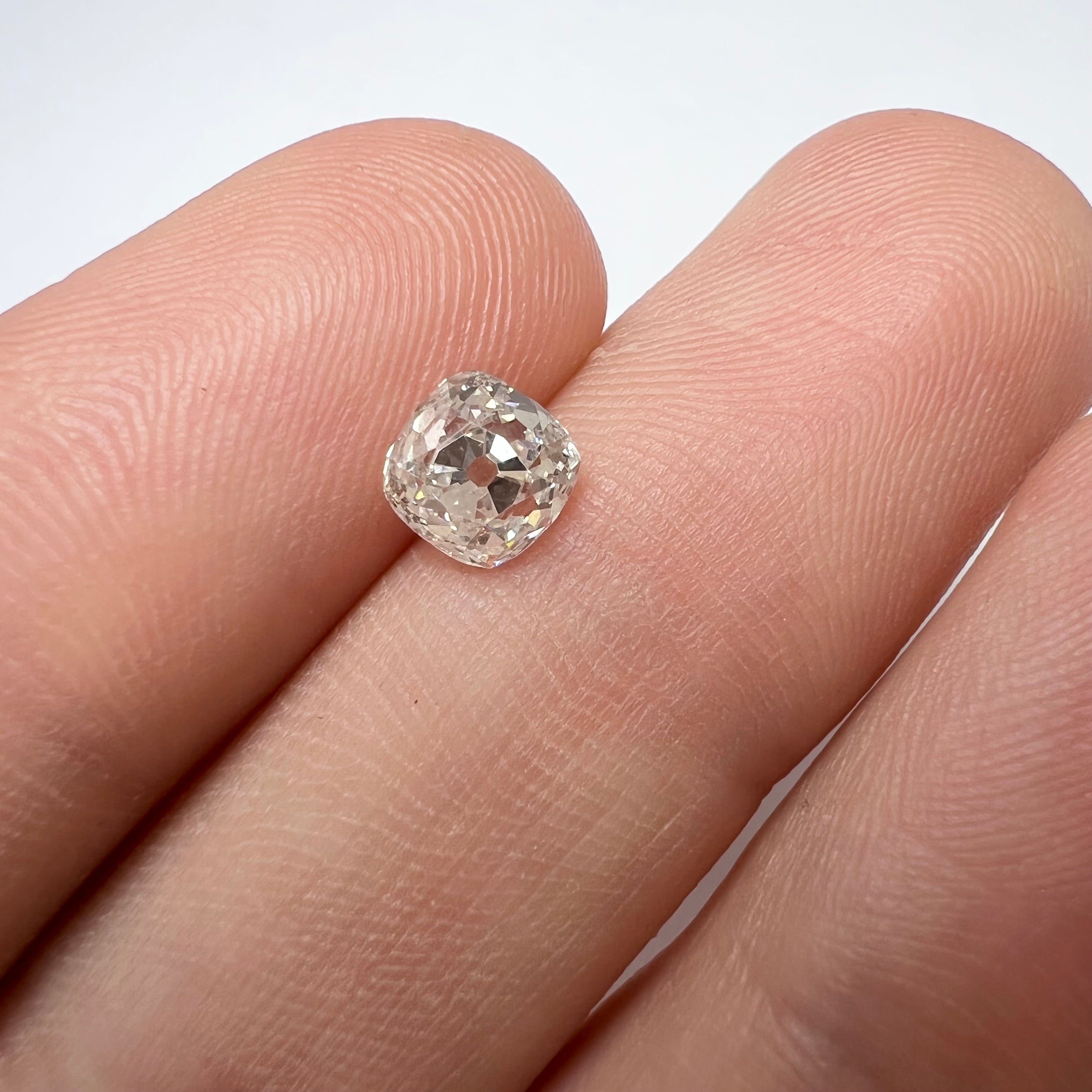 1.08CT Old Mine Brilliant Cut Diamond I SI2 5.60x5.56x4.60mm Natural Earth mined