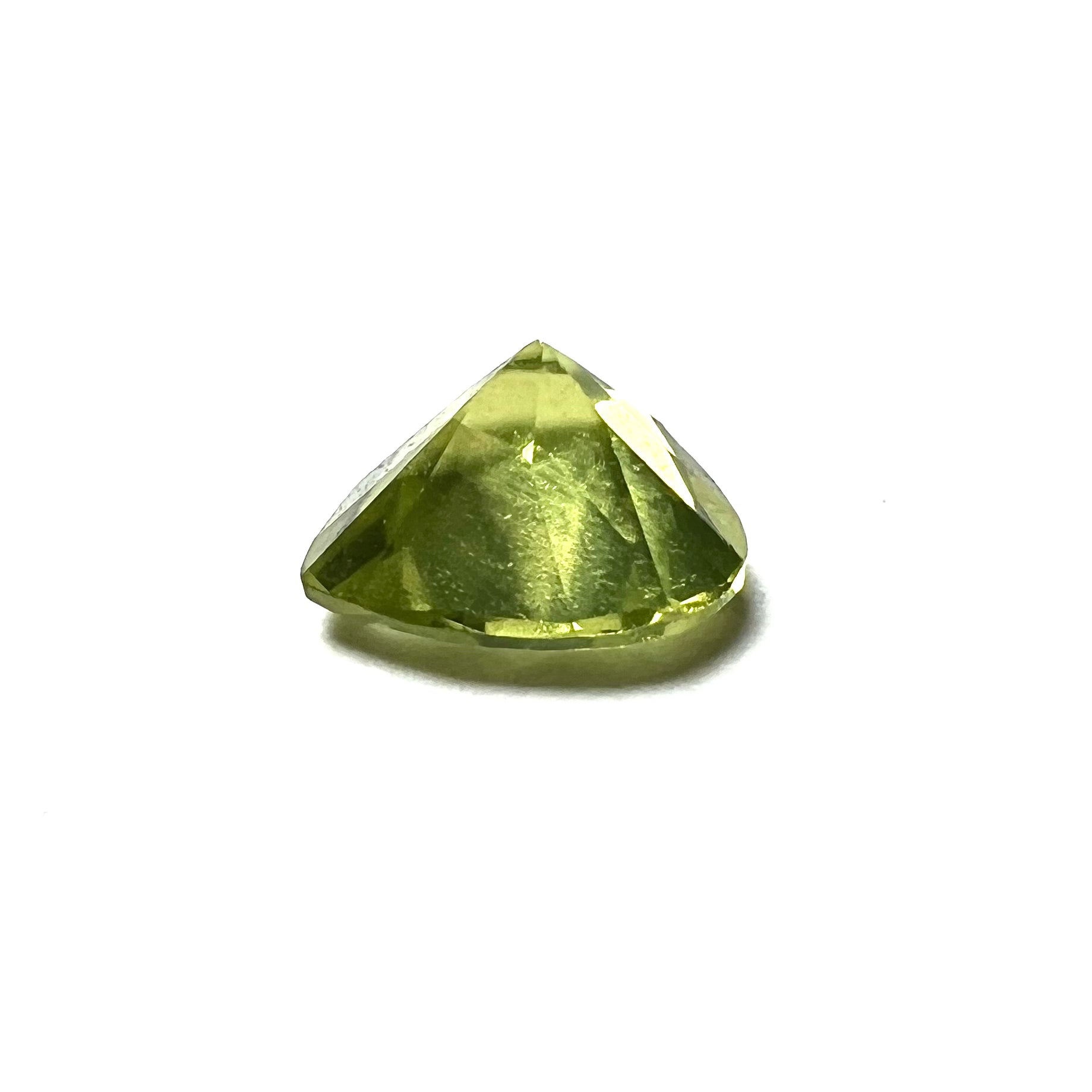 .39CT Loose Natural Heart Cut Peridot 5.1x5x3mm Earth mined Gemstone