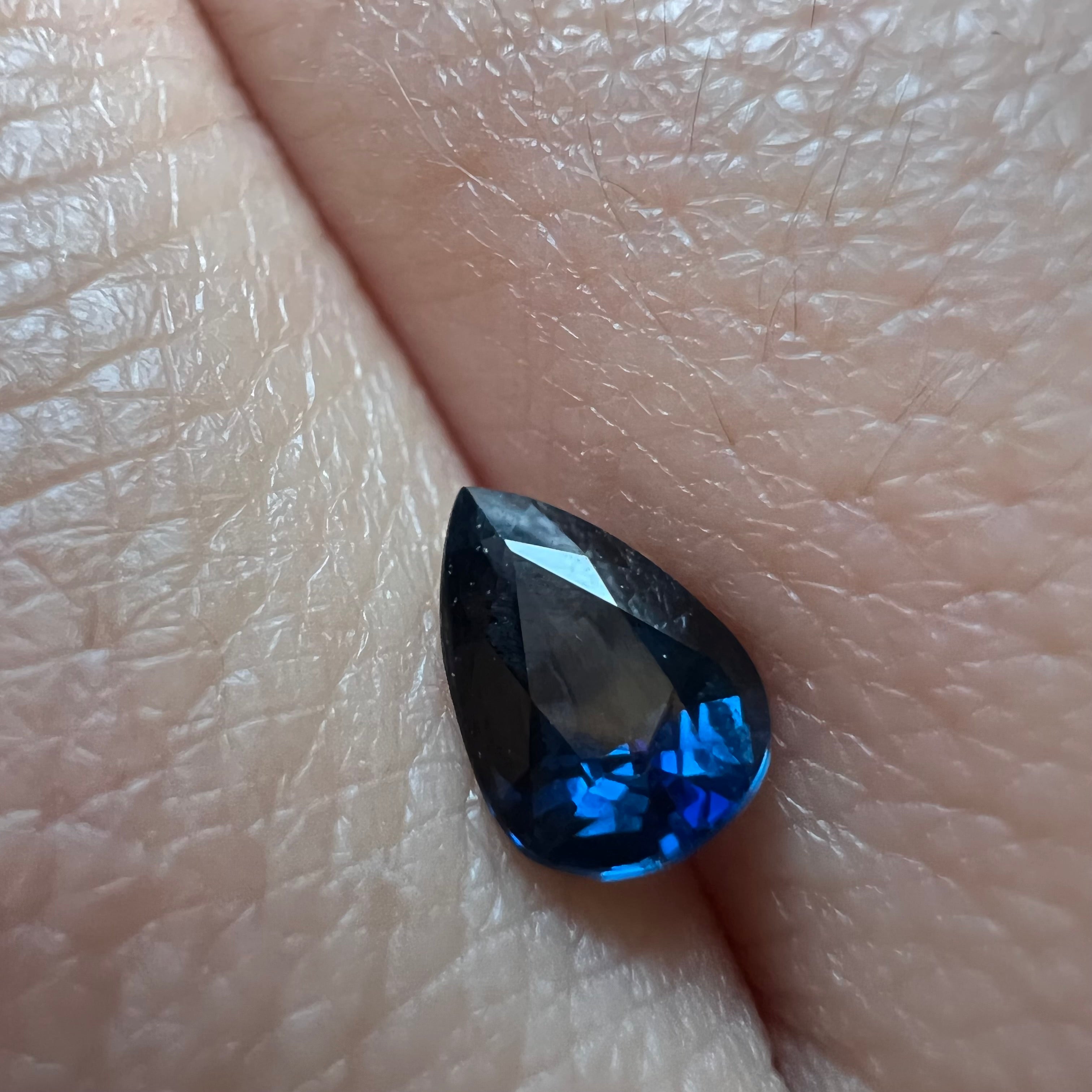 .78CT Loose Natural Pear Sapphire 6.7x4.68x3.26mm Earth mined Gemstone