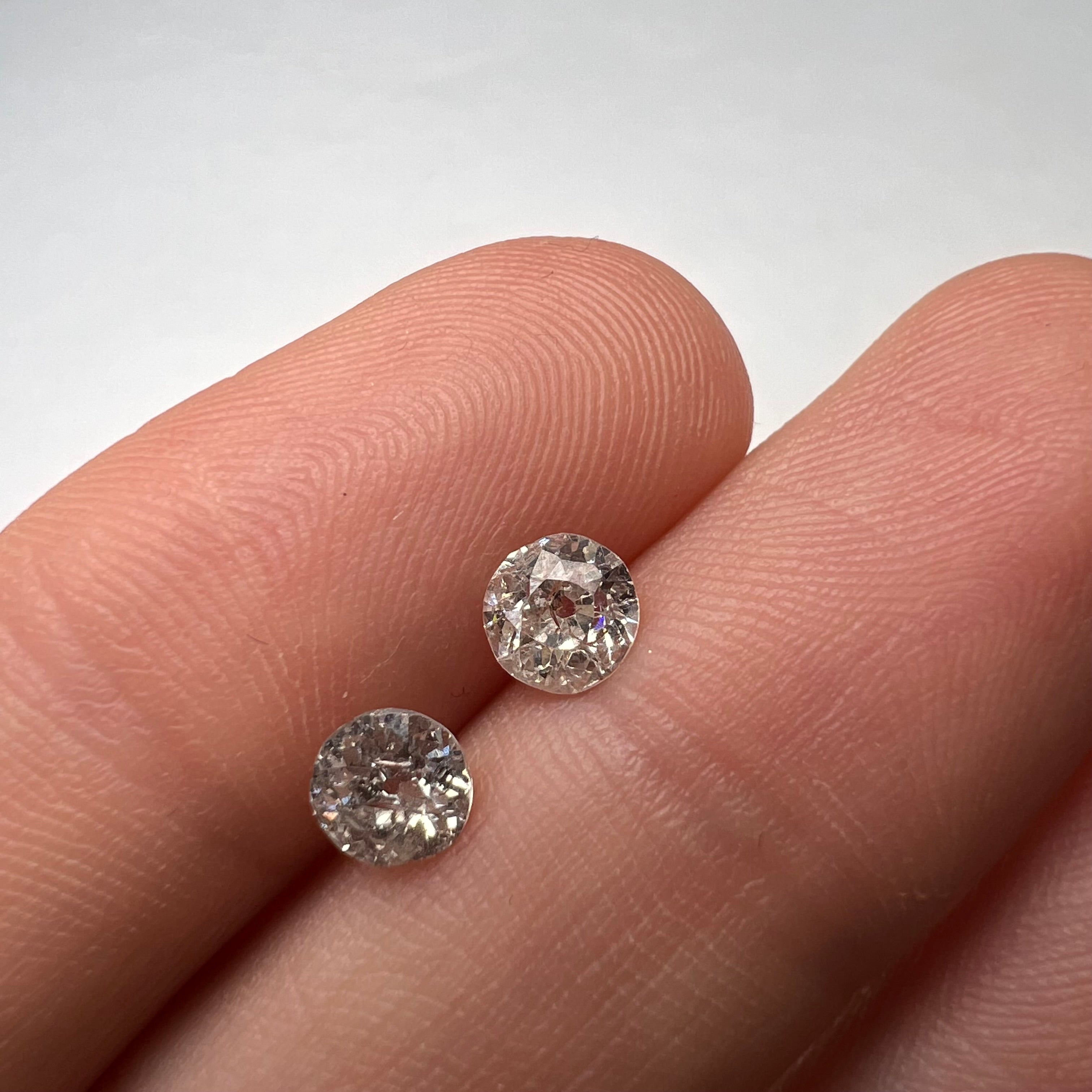 1.12CT Old Mine Cut Diamond H/J I2 5.5mm Natural Earth mined